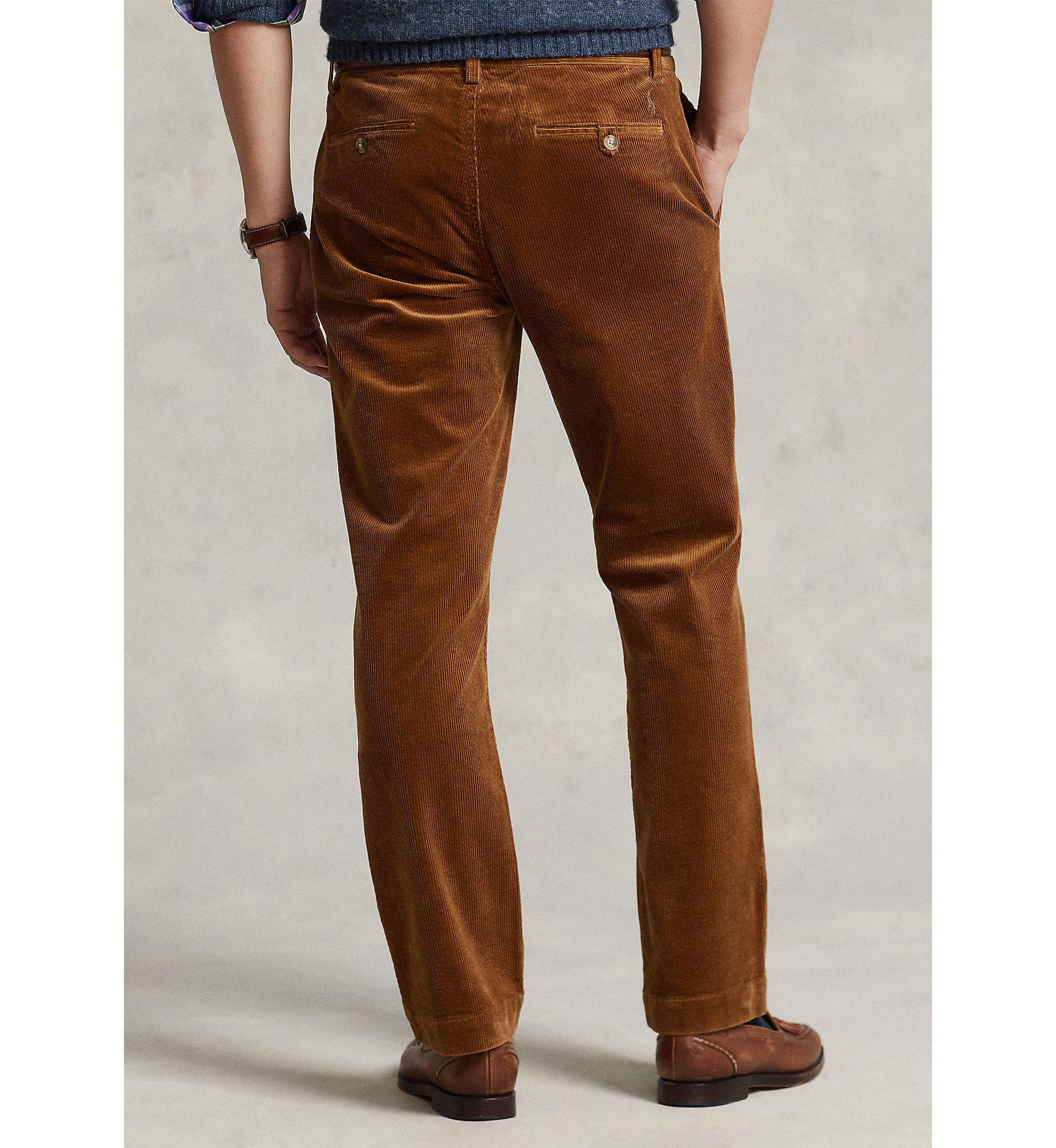 Stretch Straight Fit Corduroy Pants