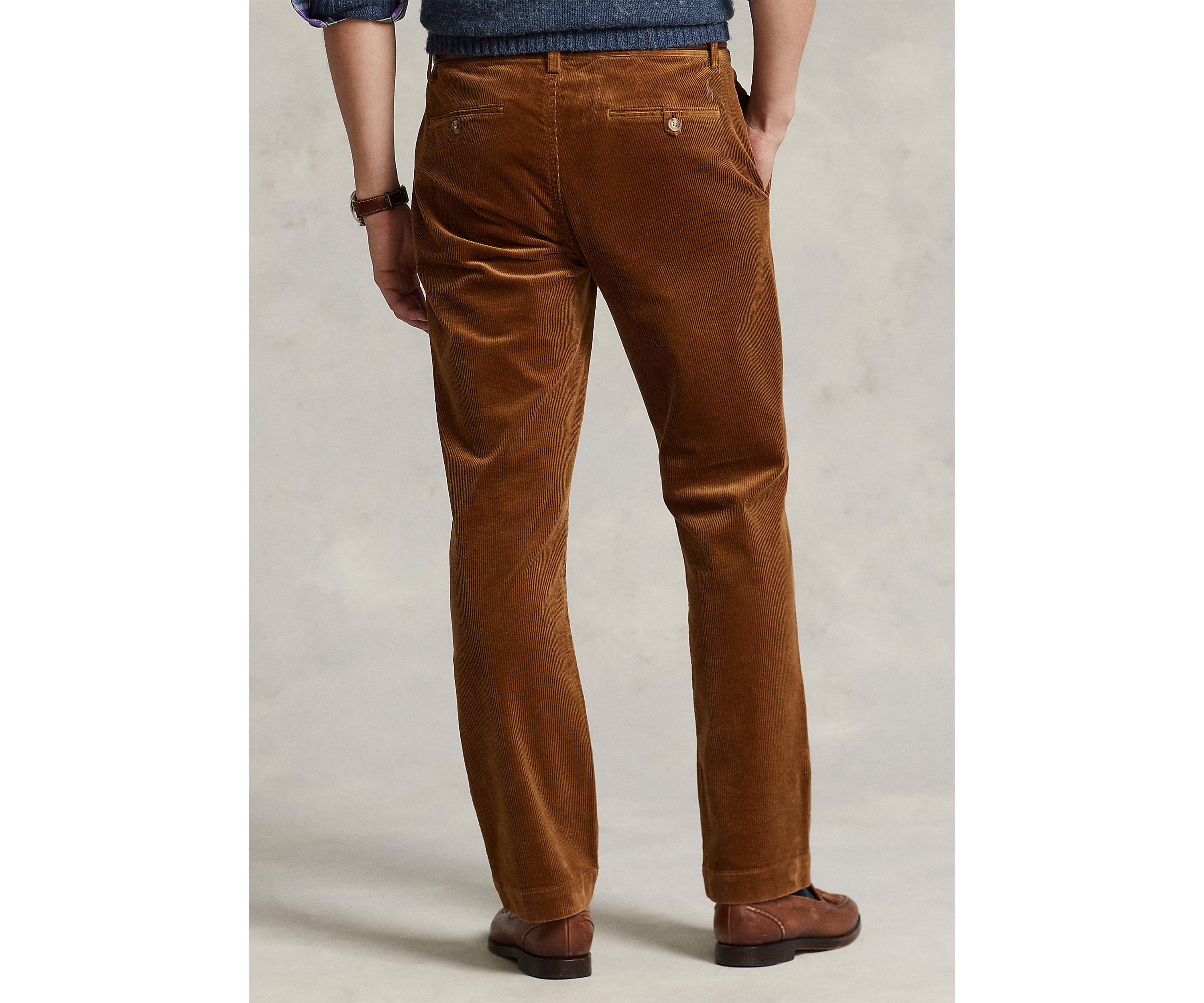 Stretch Straight Fit Corduroy Pants