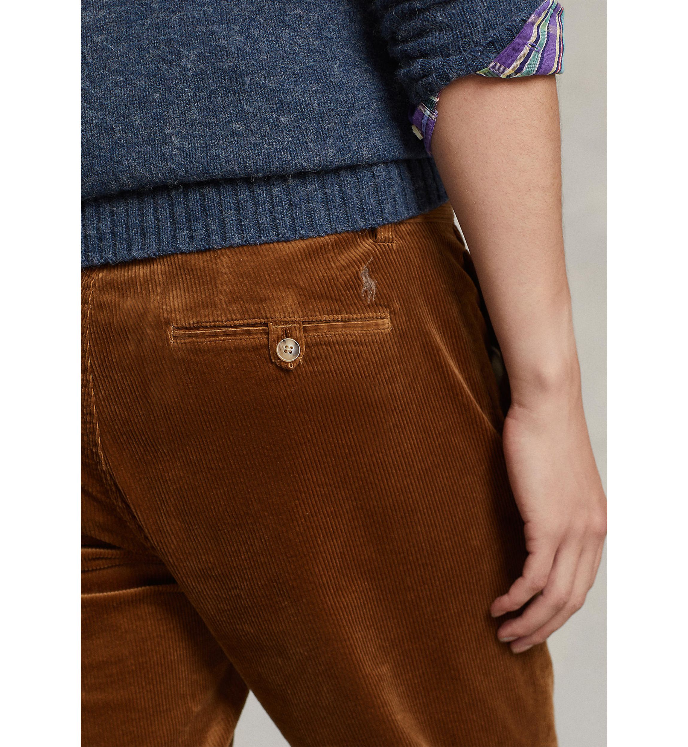 Stretch Straight Fit Corduroy Pants