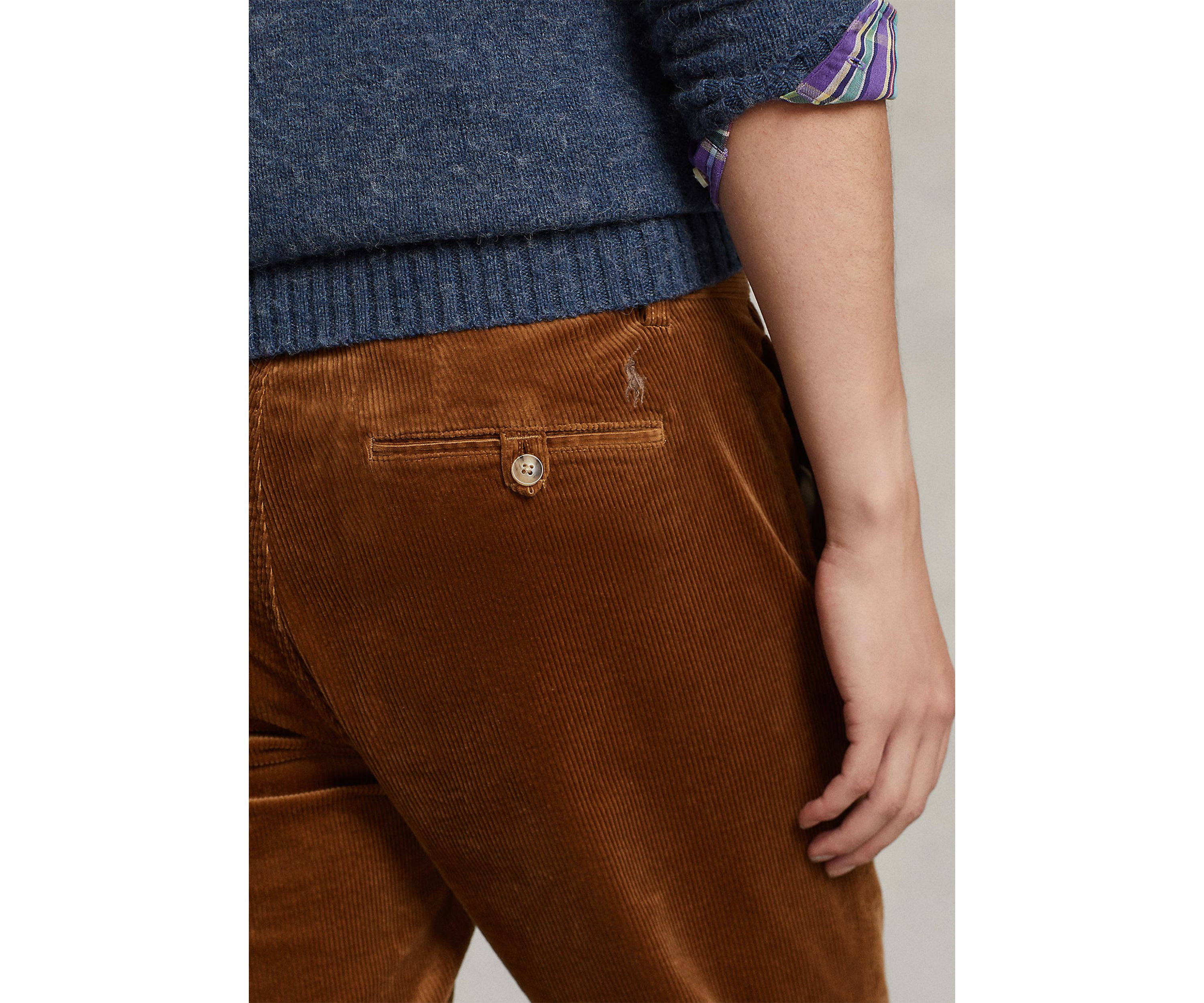 Stretch Straight Fit Corduroy Pants