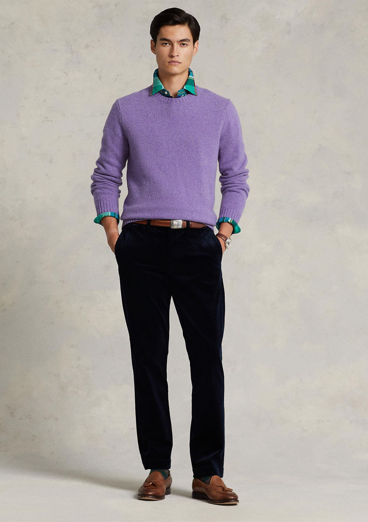 Stretch Straight Fit Corduroy Pants