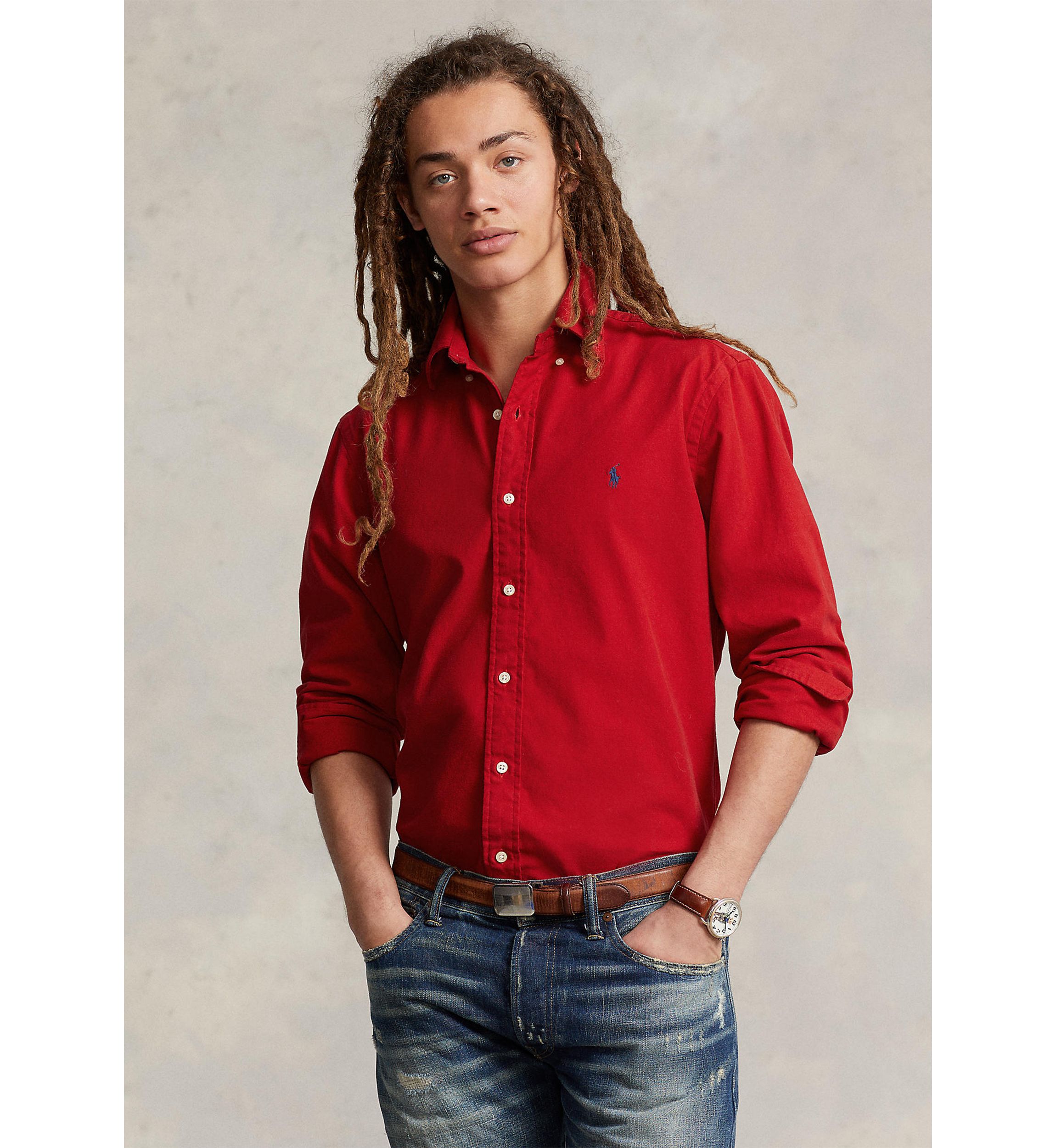 Classic Fit Brushed Flannel Shirt