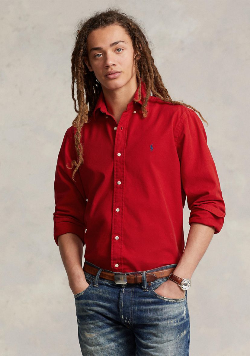 Classic Fit Brushed Flannel Shirt