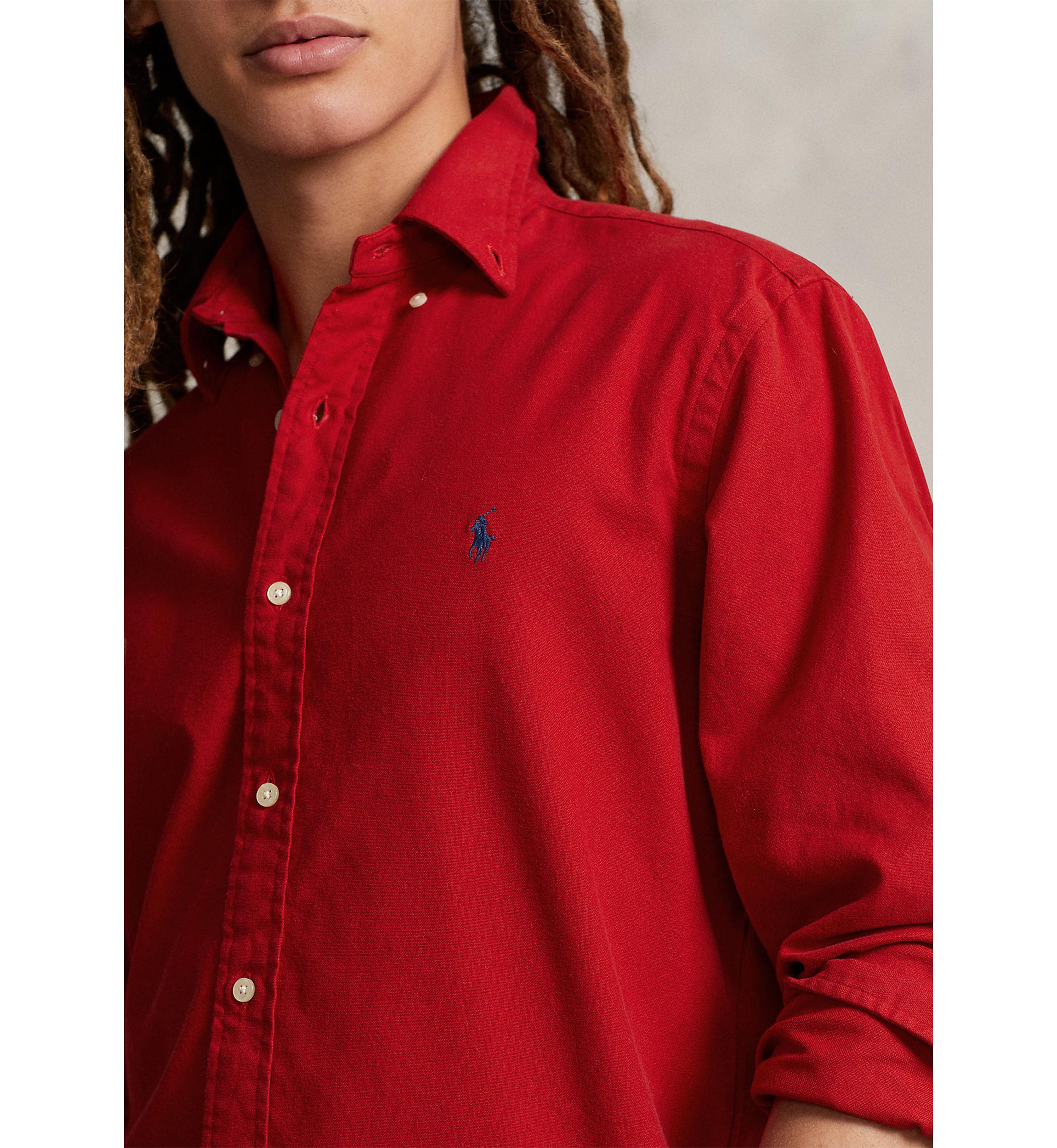 Classic Fit Brushed Flannel Shirt