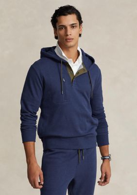 POLO RALPH LAUREN POLO BEAR COLOR-BLOCKED FLEECE HOODIE, Navy blue Men's Hooded  Sweatshirt