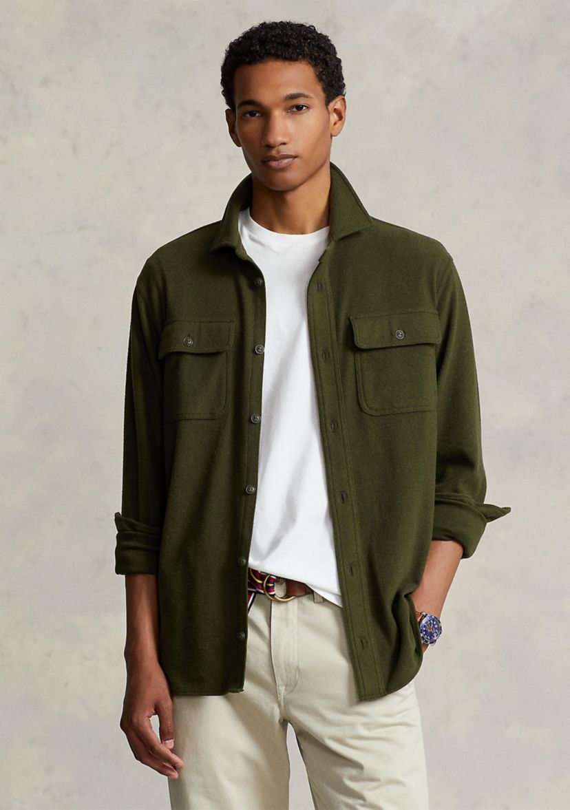 Classic Fit Knit Flannel Work Shirt