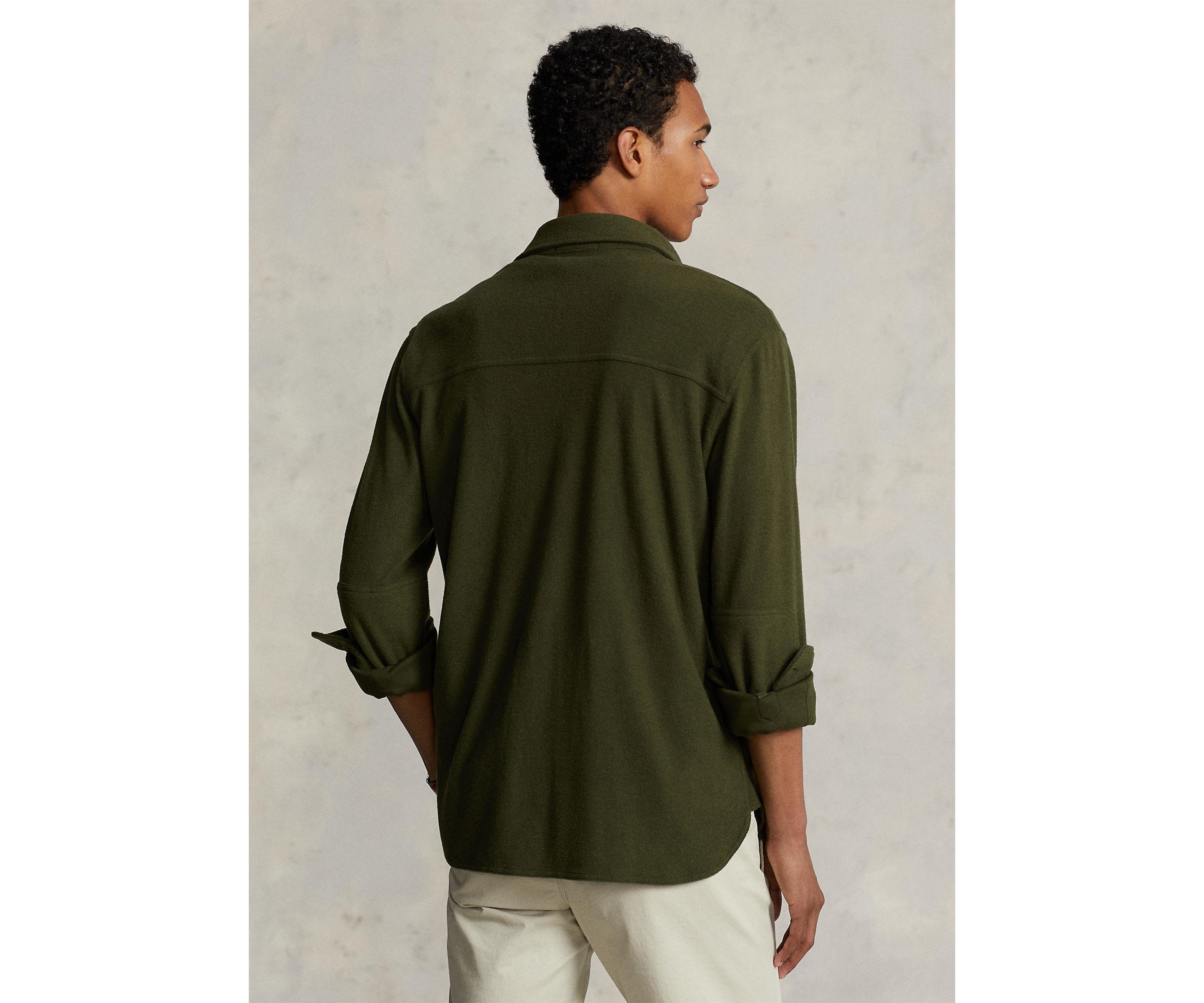 Classic Fit Knit Flannel Work Shirt