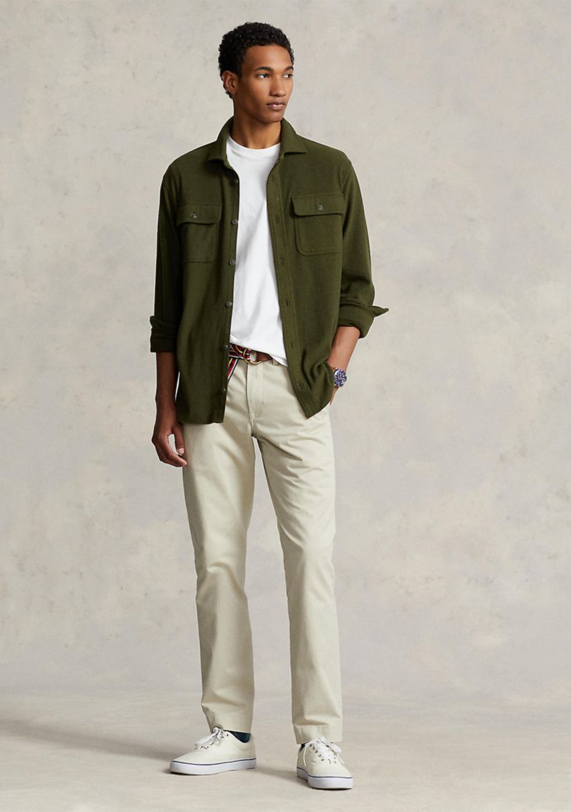 Classic Fit Knit Flannel Work Shirt