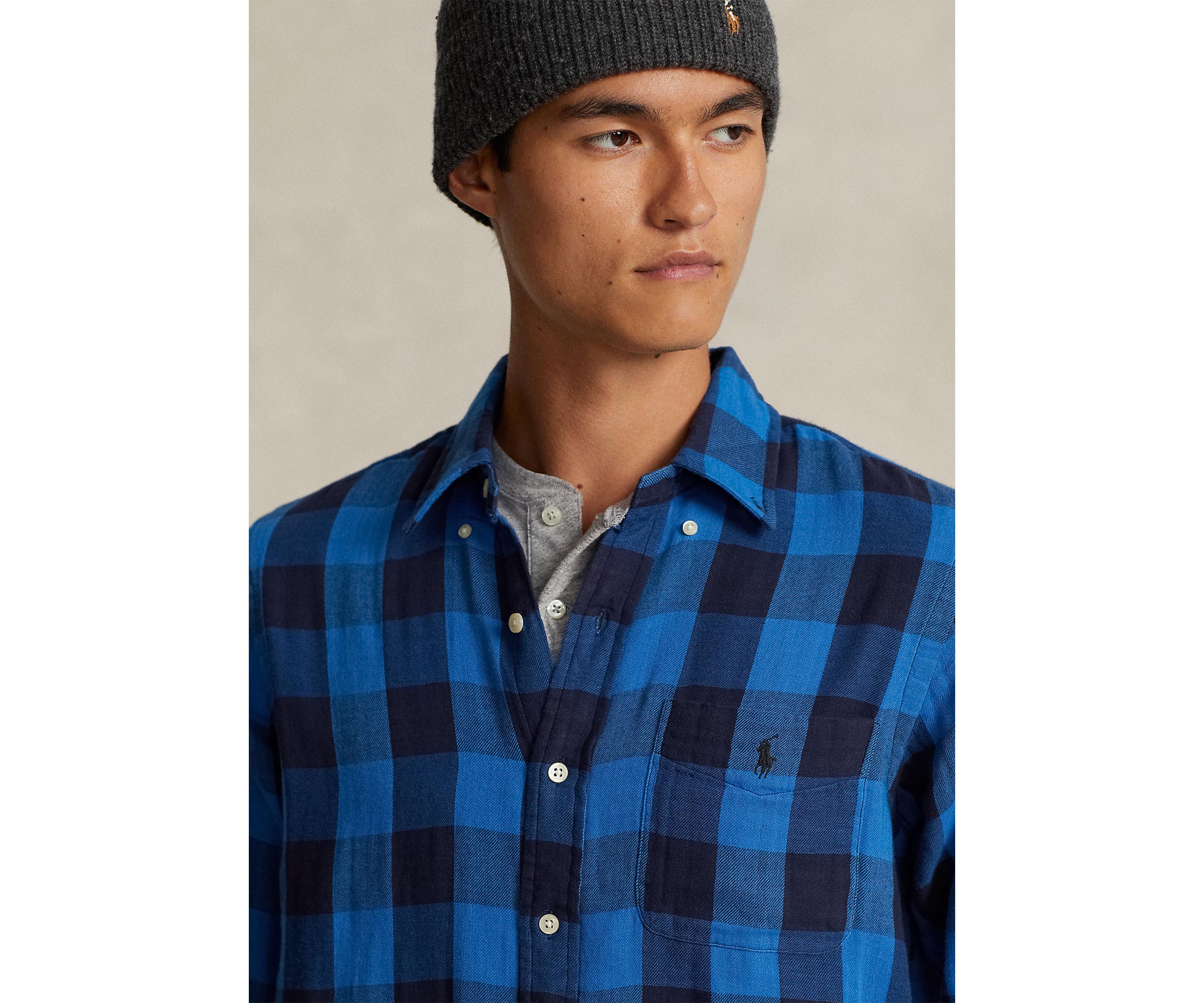 Classic Fit Checked Double Faced Shirt