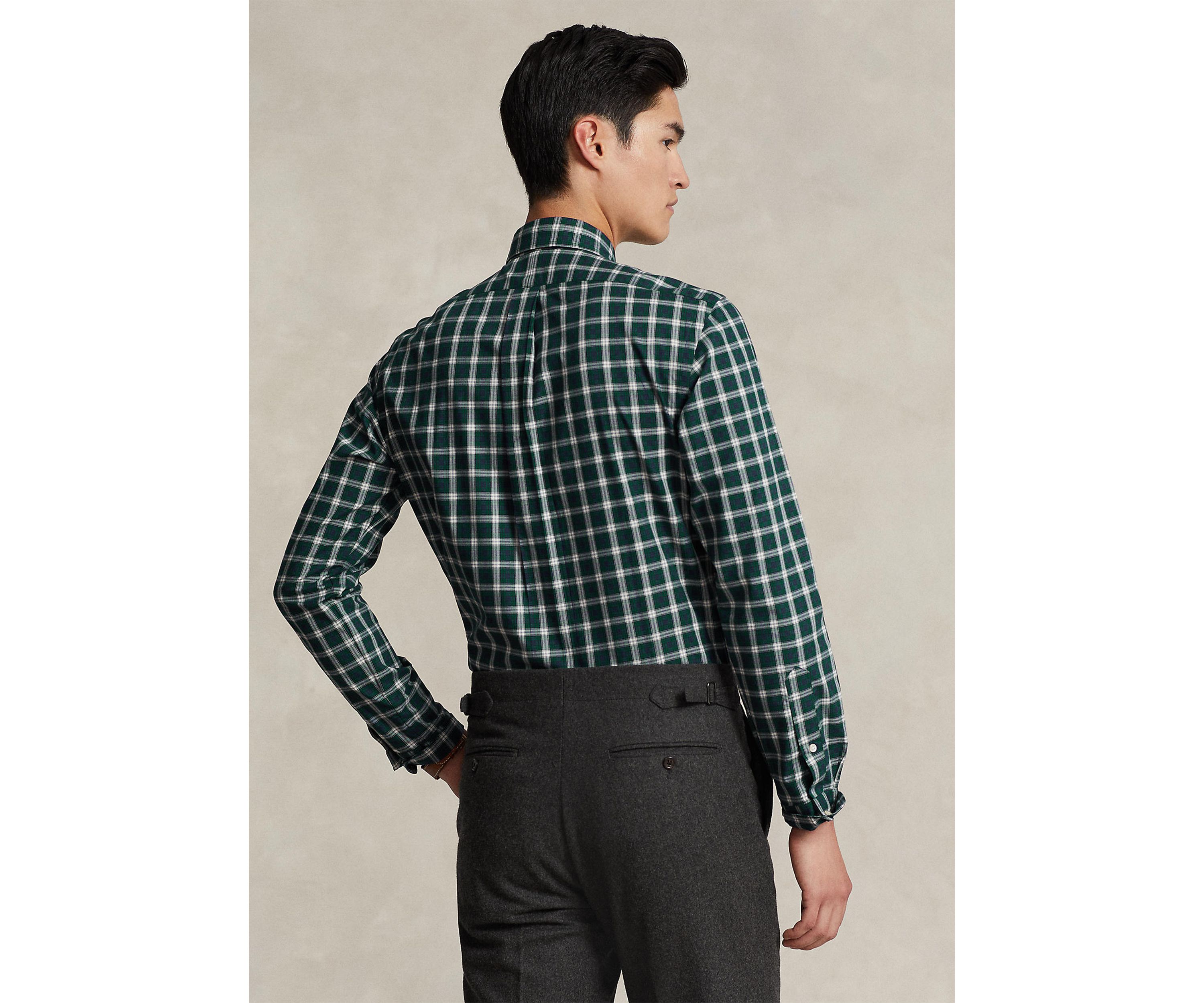 Classic Fit Plaid Twill Shirt