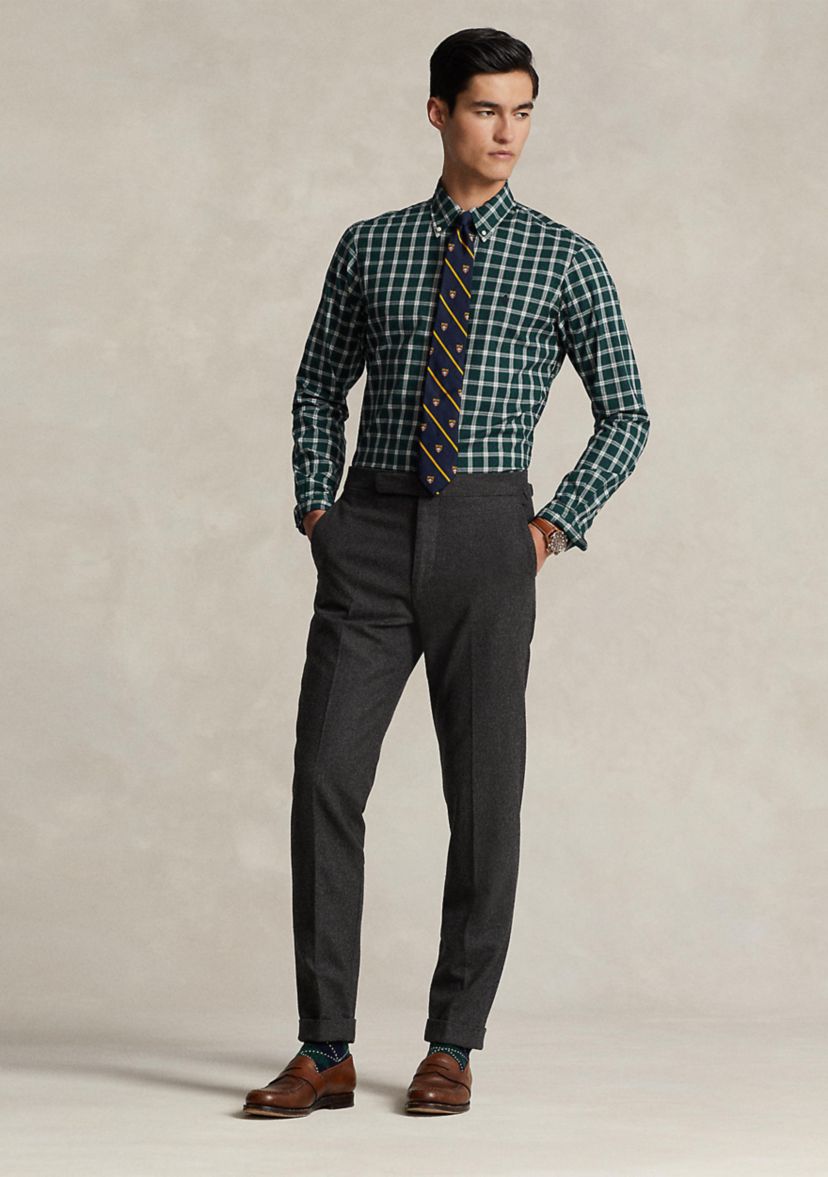 Classic Fit Plaid Twill Shirt