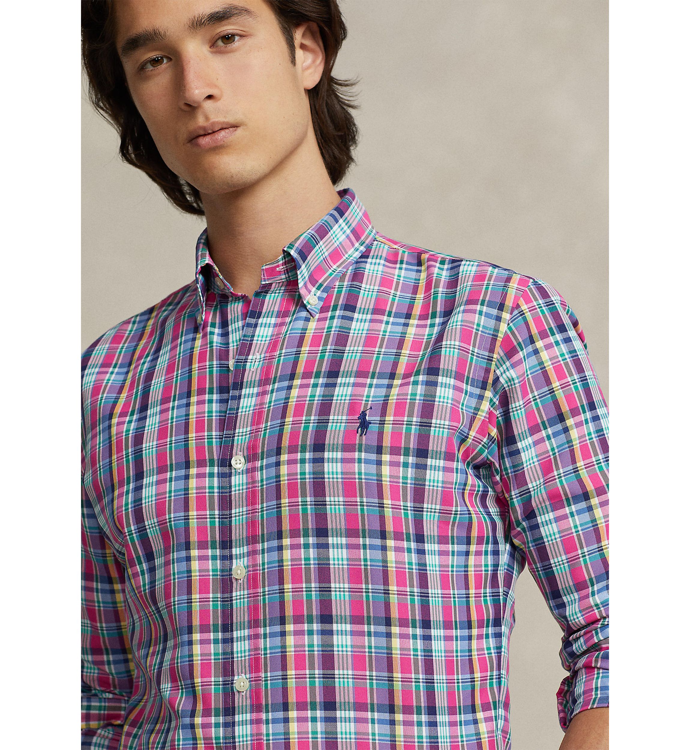 Classic Fit Plaid Performance Shirt