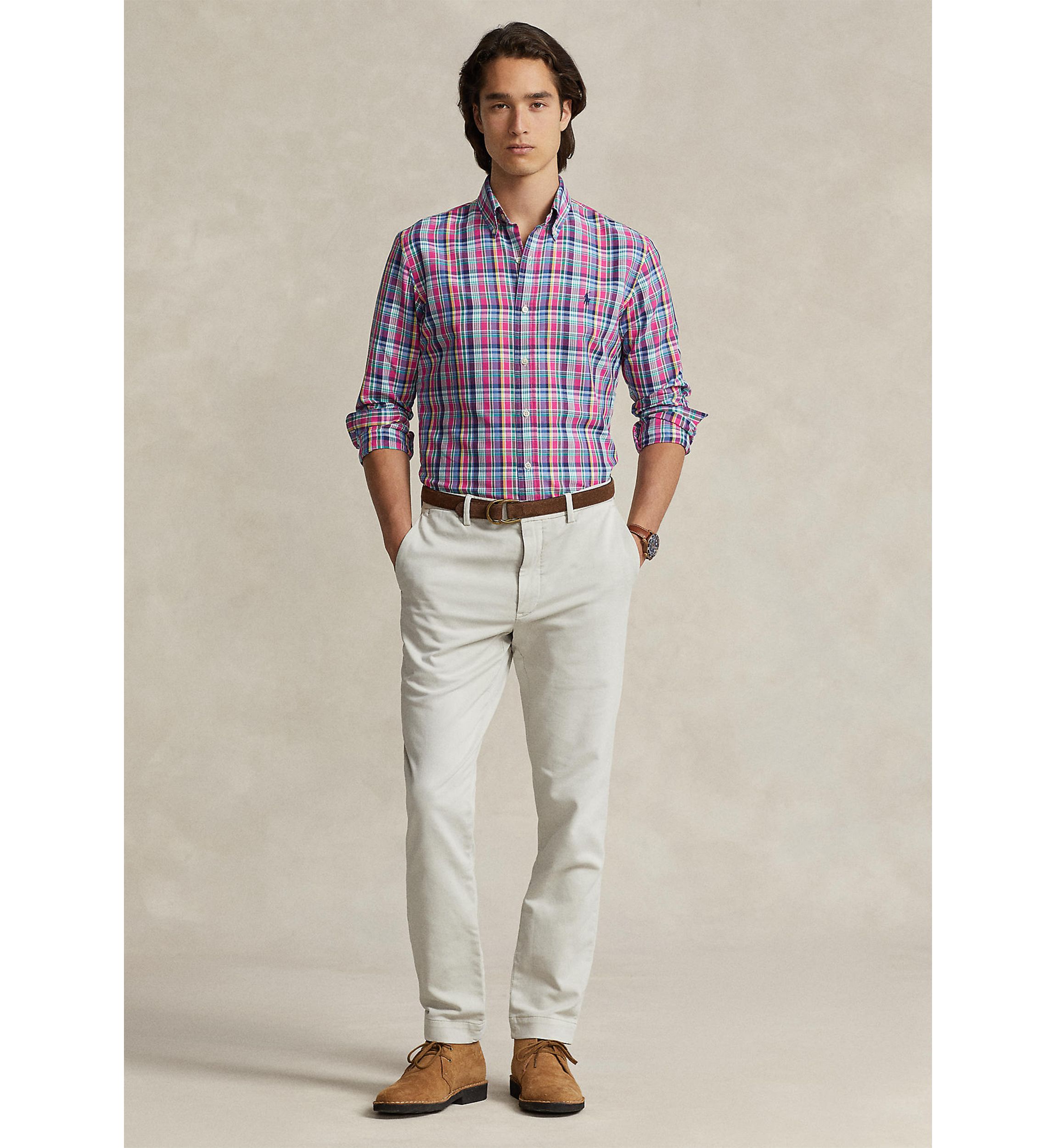 Classic Fit Plaid Performance Shirt