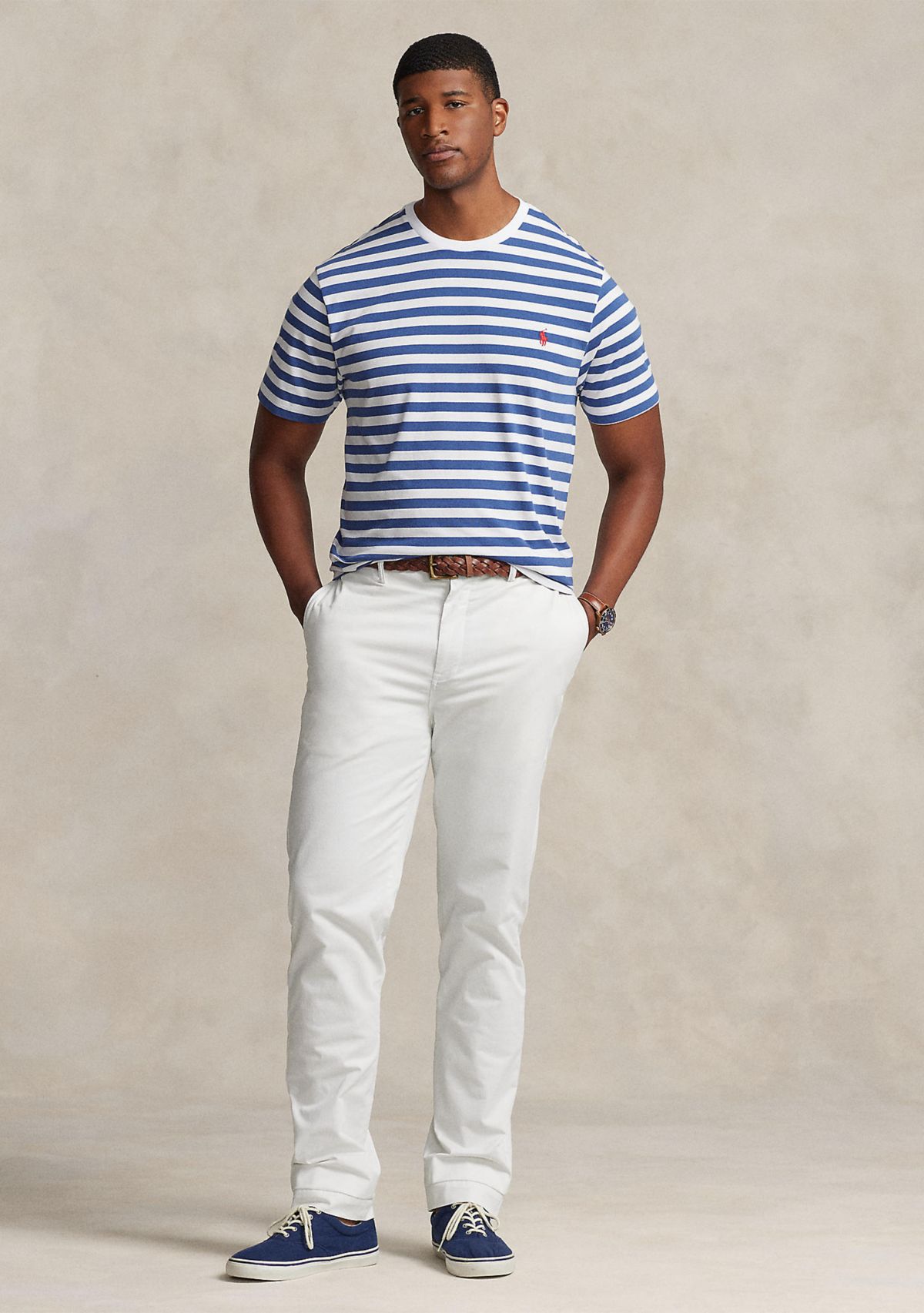 Big & Tall Striped Jersey T-Shirt