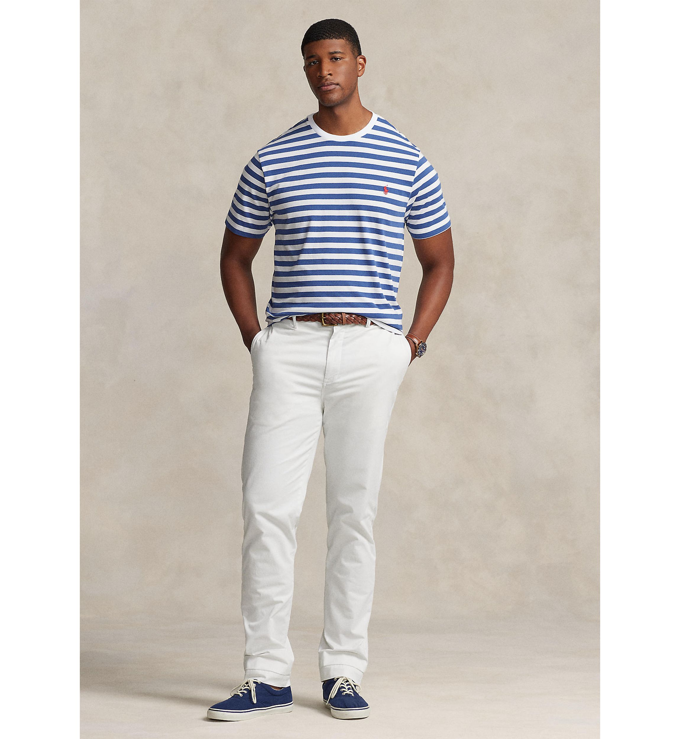 Big & Tall Striped Jersey T-Shirt