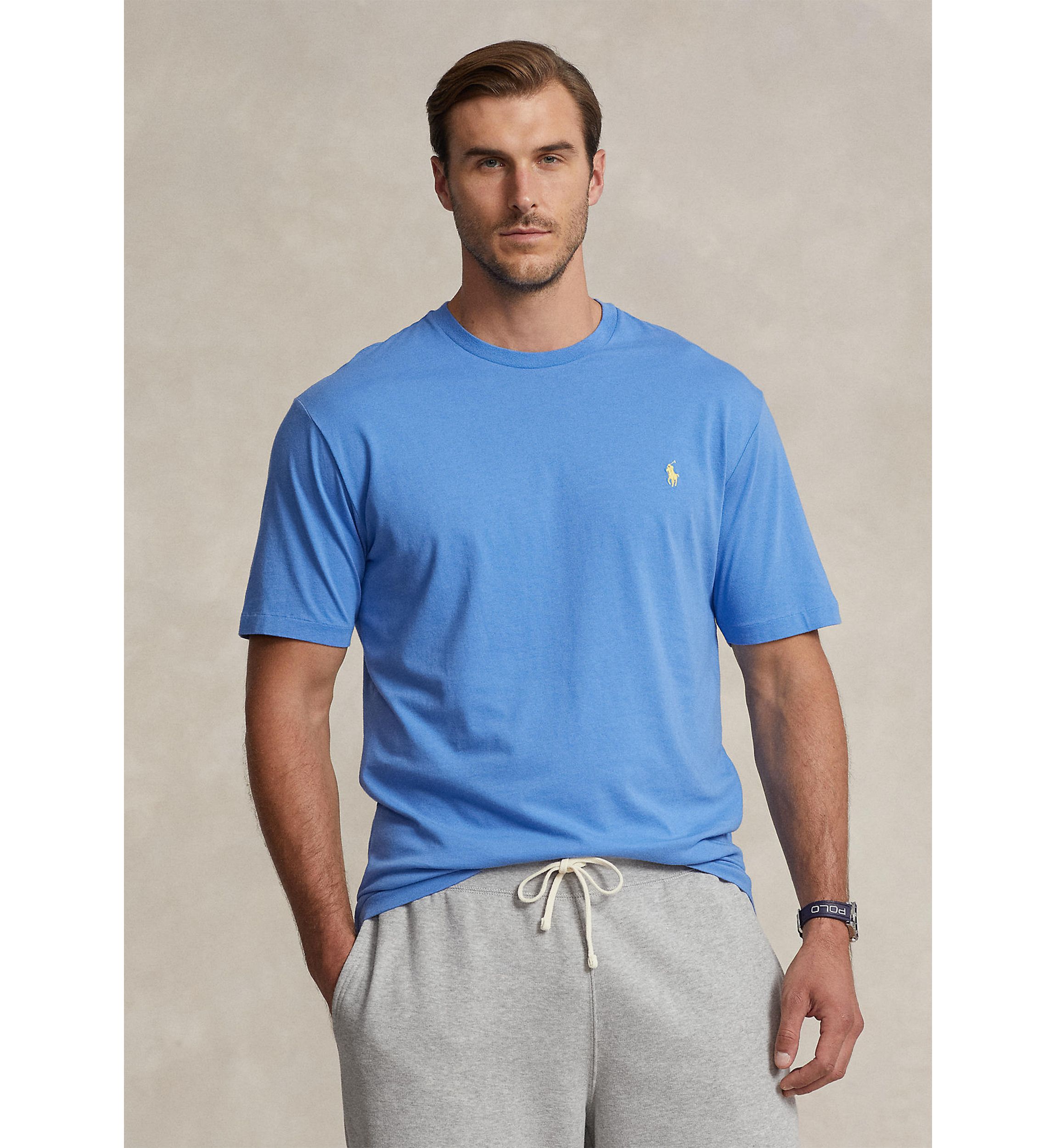 Big & Tall Jersey Crew Neck T-Shirt