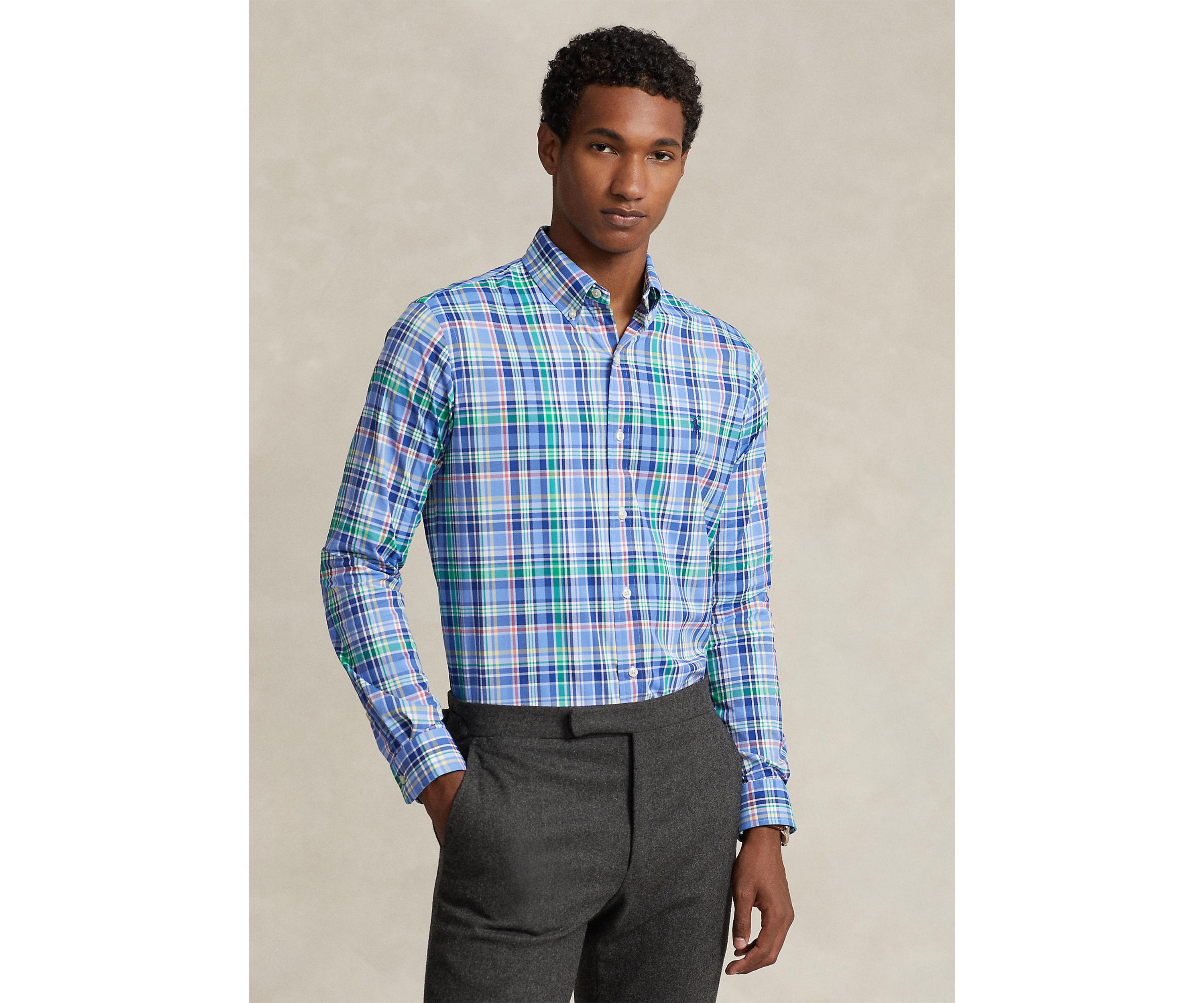 Classic Fit Plaid Performance Shirt