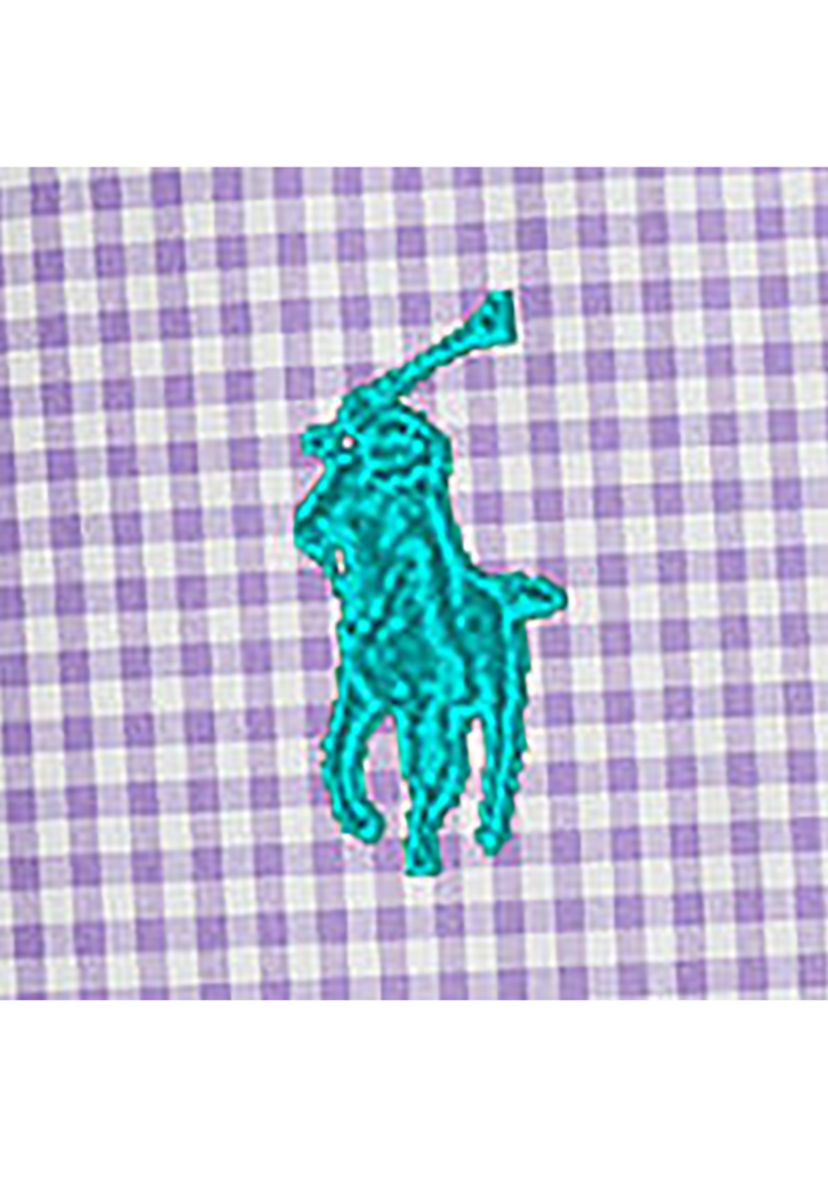 Classic Fit Gingham Stretch Poplin Shirt