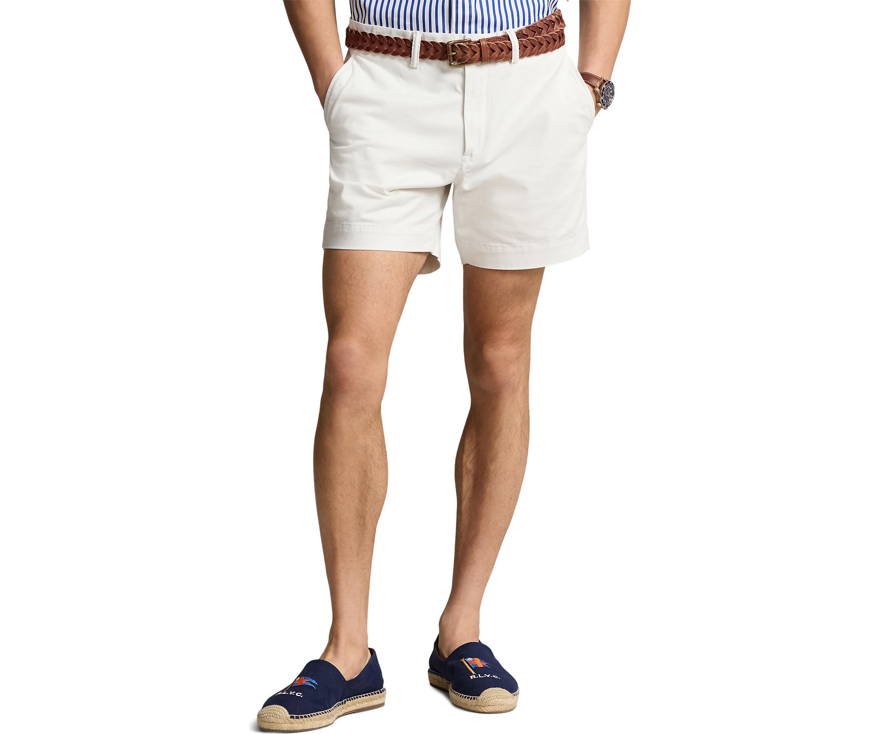 6 Stretch Classic Fit Chino Short