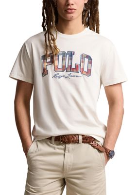 Polo Ralph Lauren Classic Fit Plaid Logo Jersey T-Shirt | belk