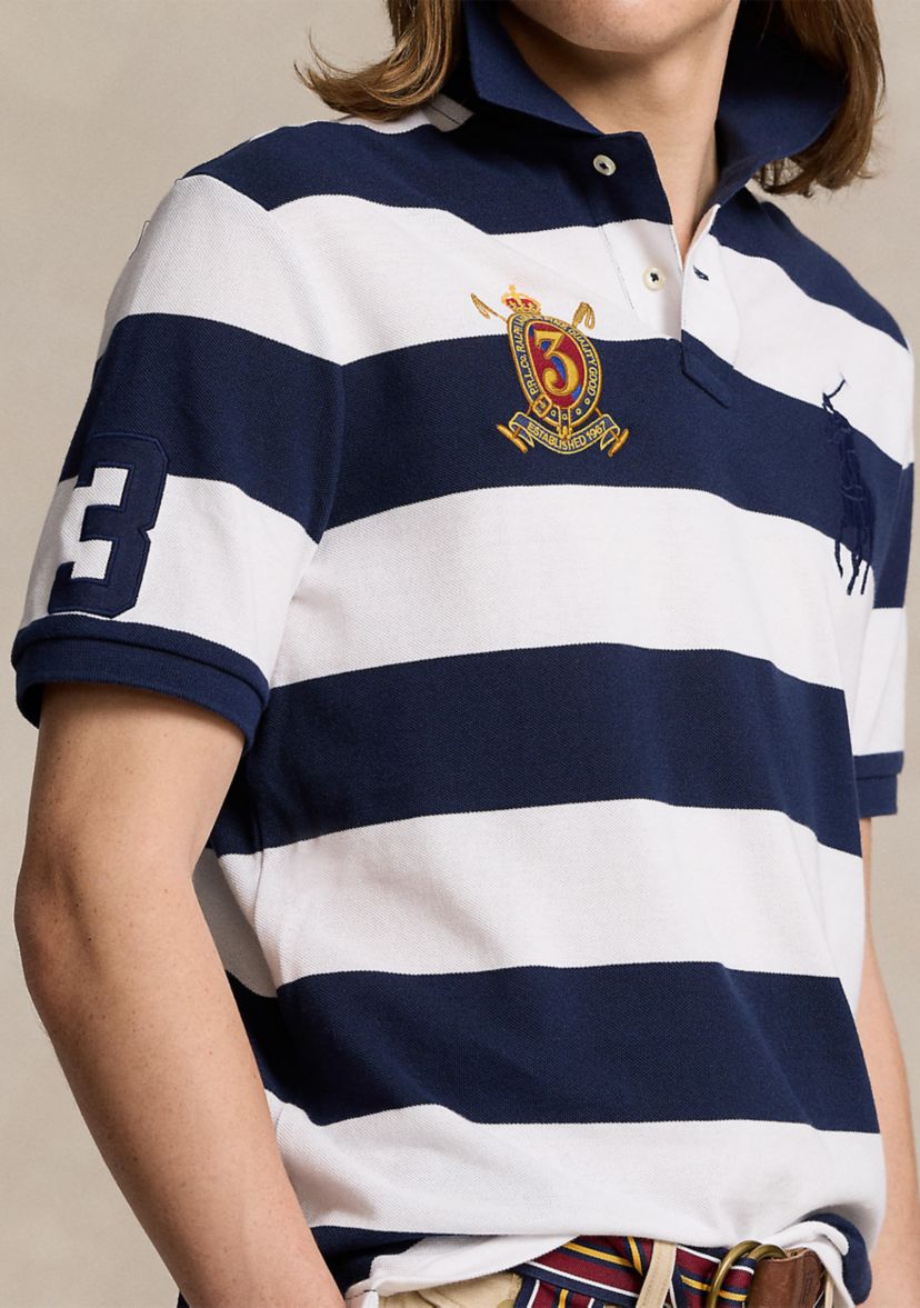 Classic Fit Big Pony Mesh Polo Shirt