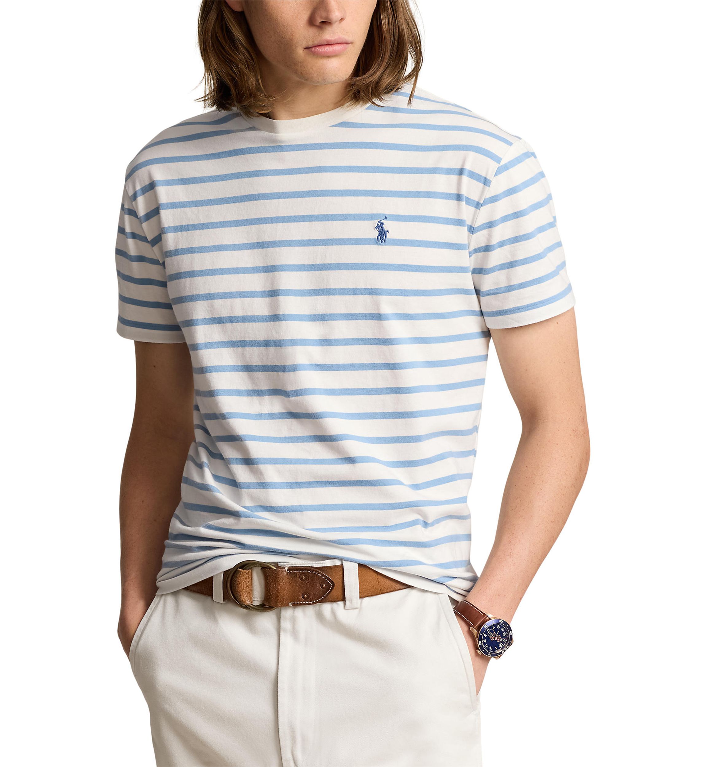 Classic Fit Striped Jersey T-Shirt