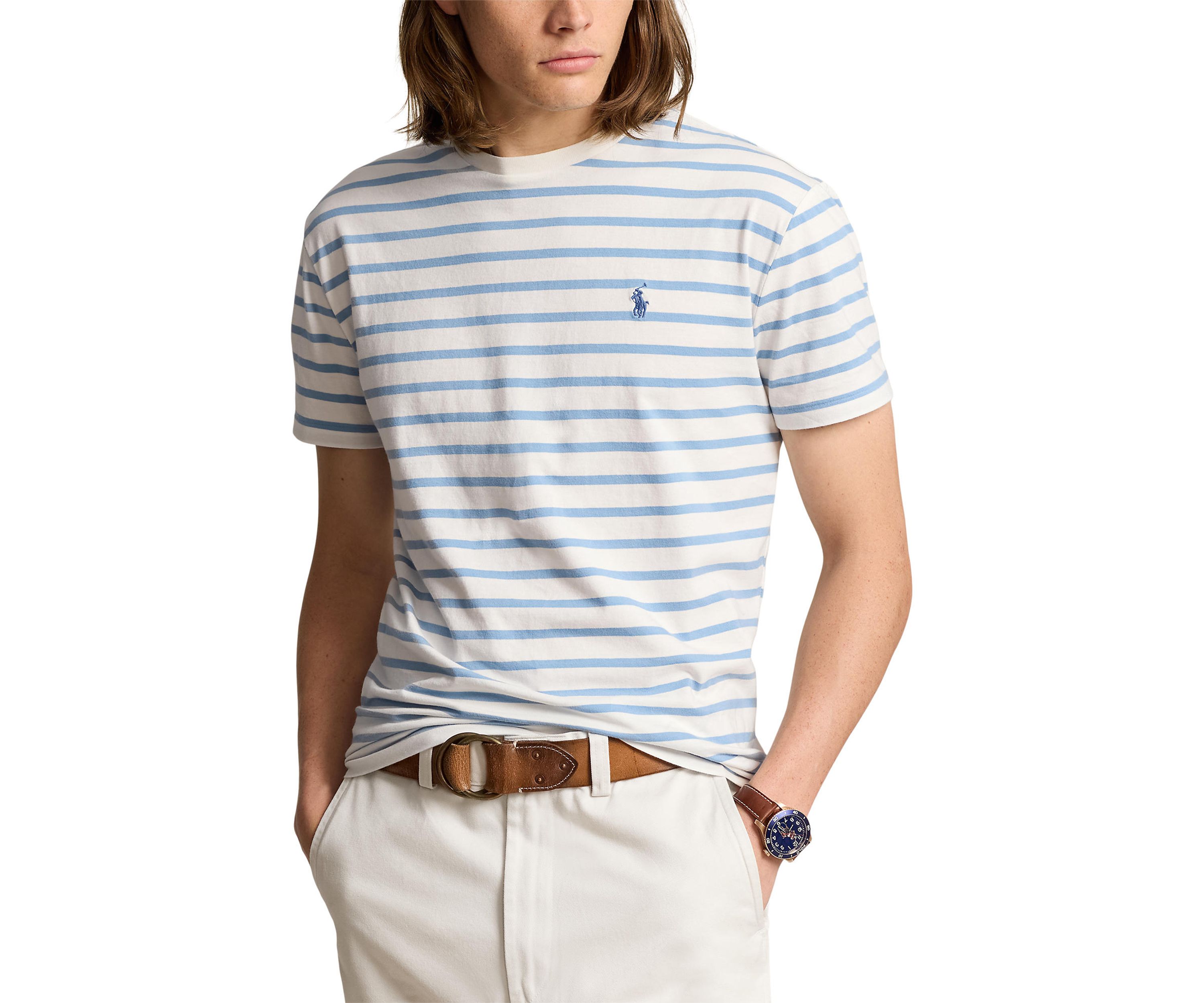 Classic Fit Striped Jersey T-Shirt