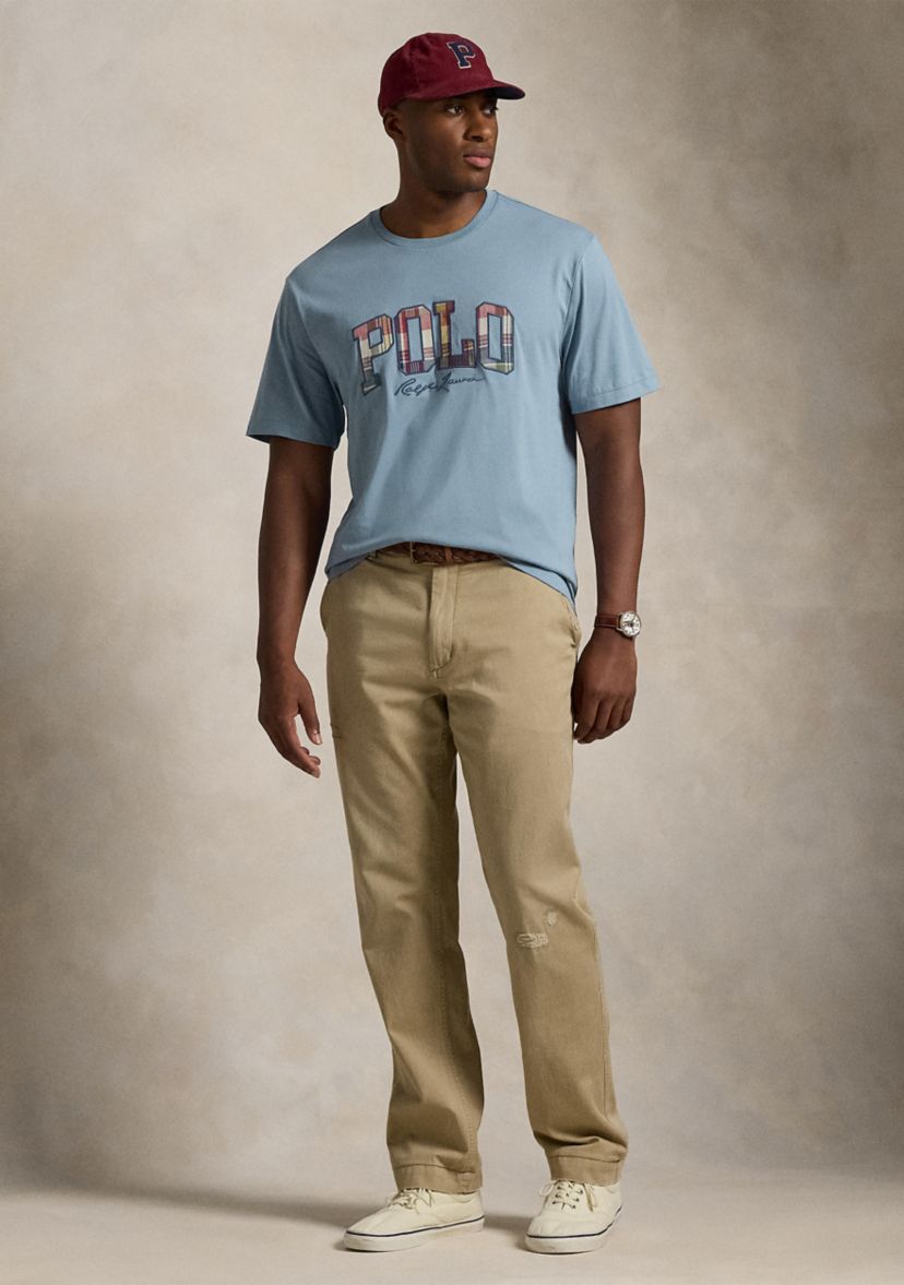 Big & Tall Plaid Logo Jersey T-Shirt