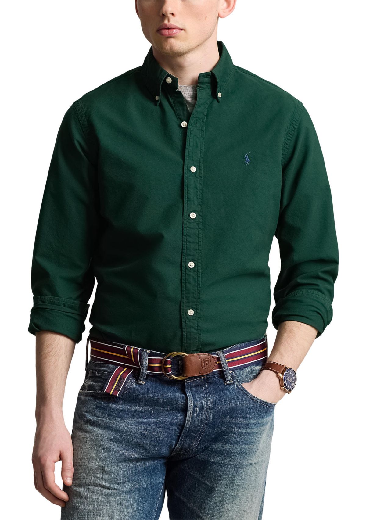 Classic Fit Garment Dyed Oxford Shirt