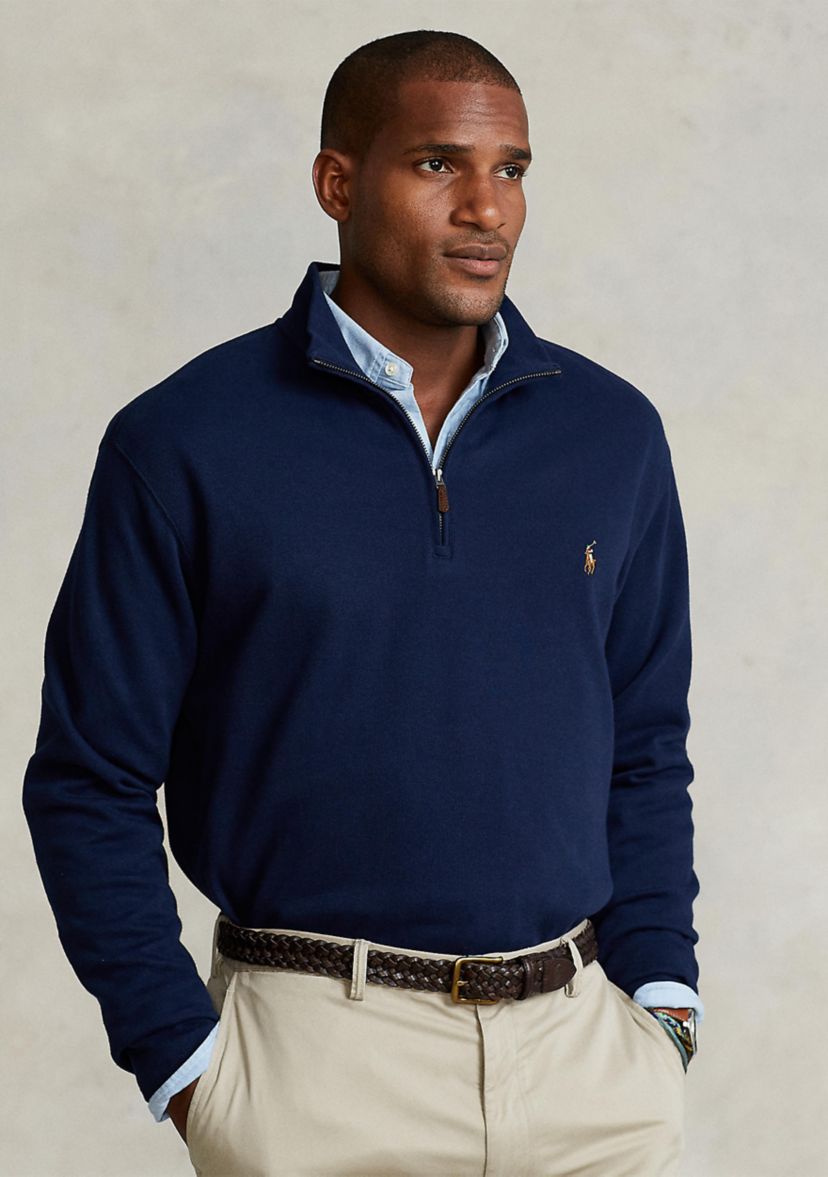Polo Ralph Lauren Big & Tall Estate Rib Quarter-Zip Pullover | Belk