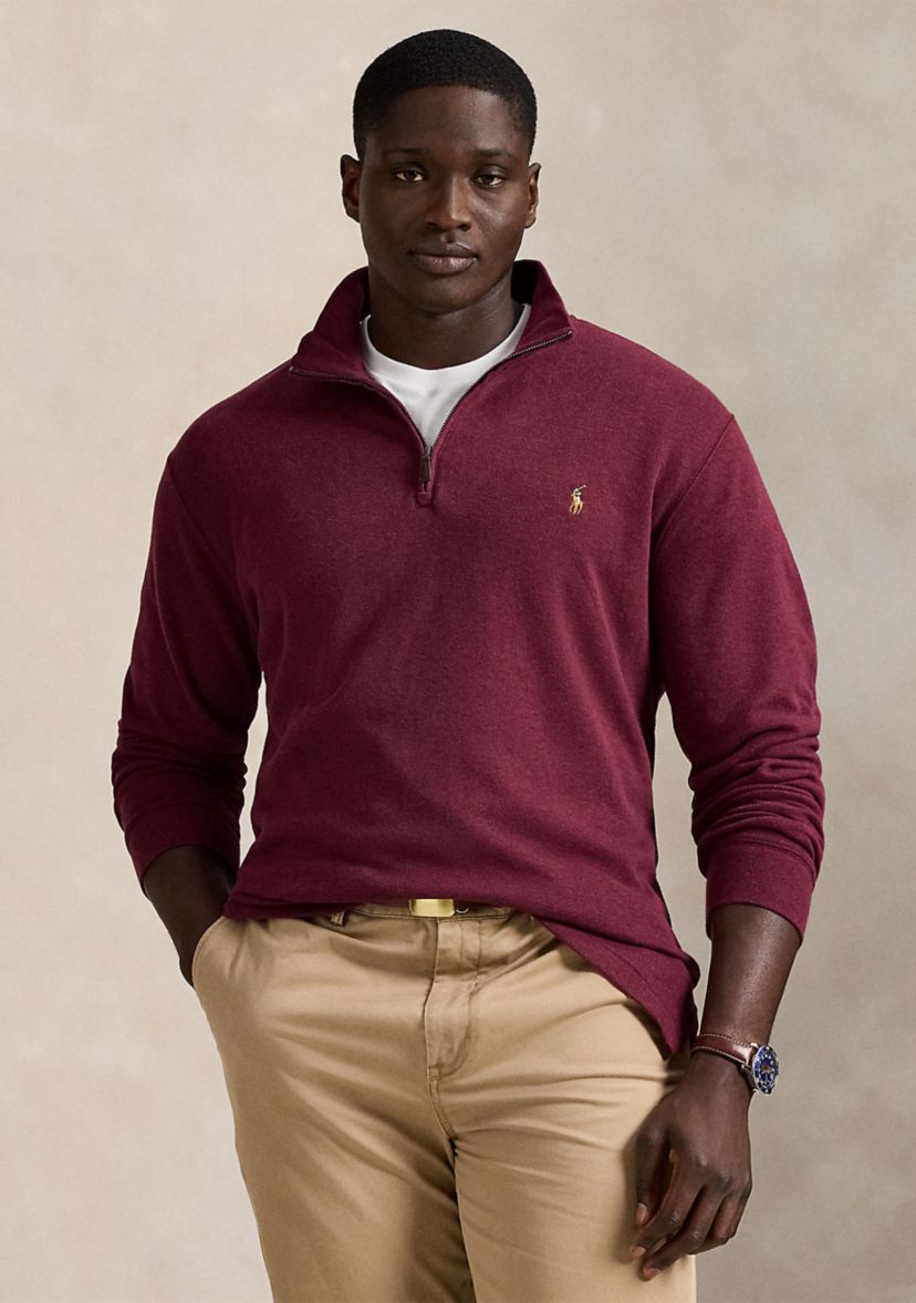 Polo Ralph Lauren Big & Tall Estate Rib Quarter-Zip Pullover | Belk