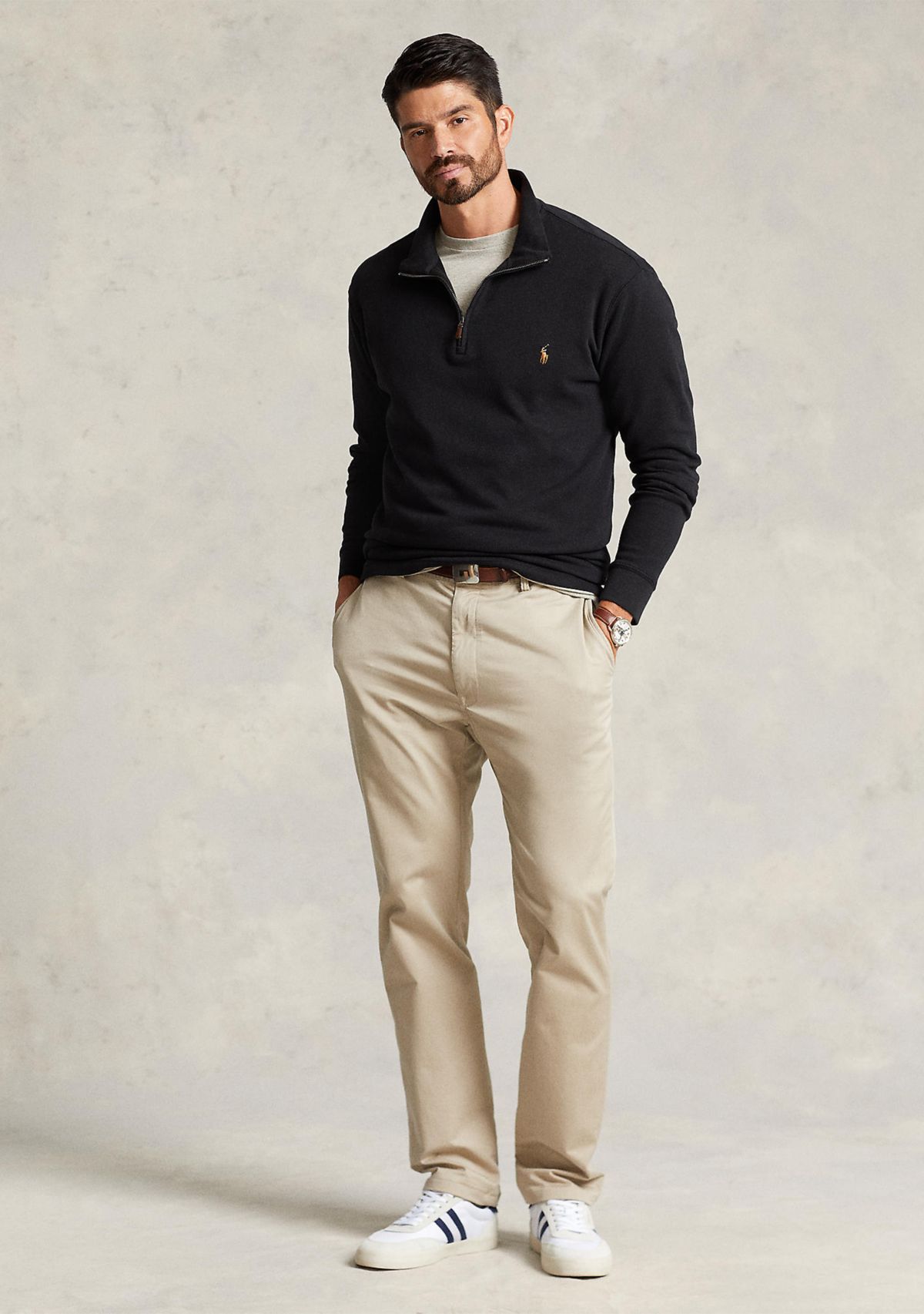 Big & Tall Estate Rib Quarter-Zip Pullover