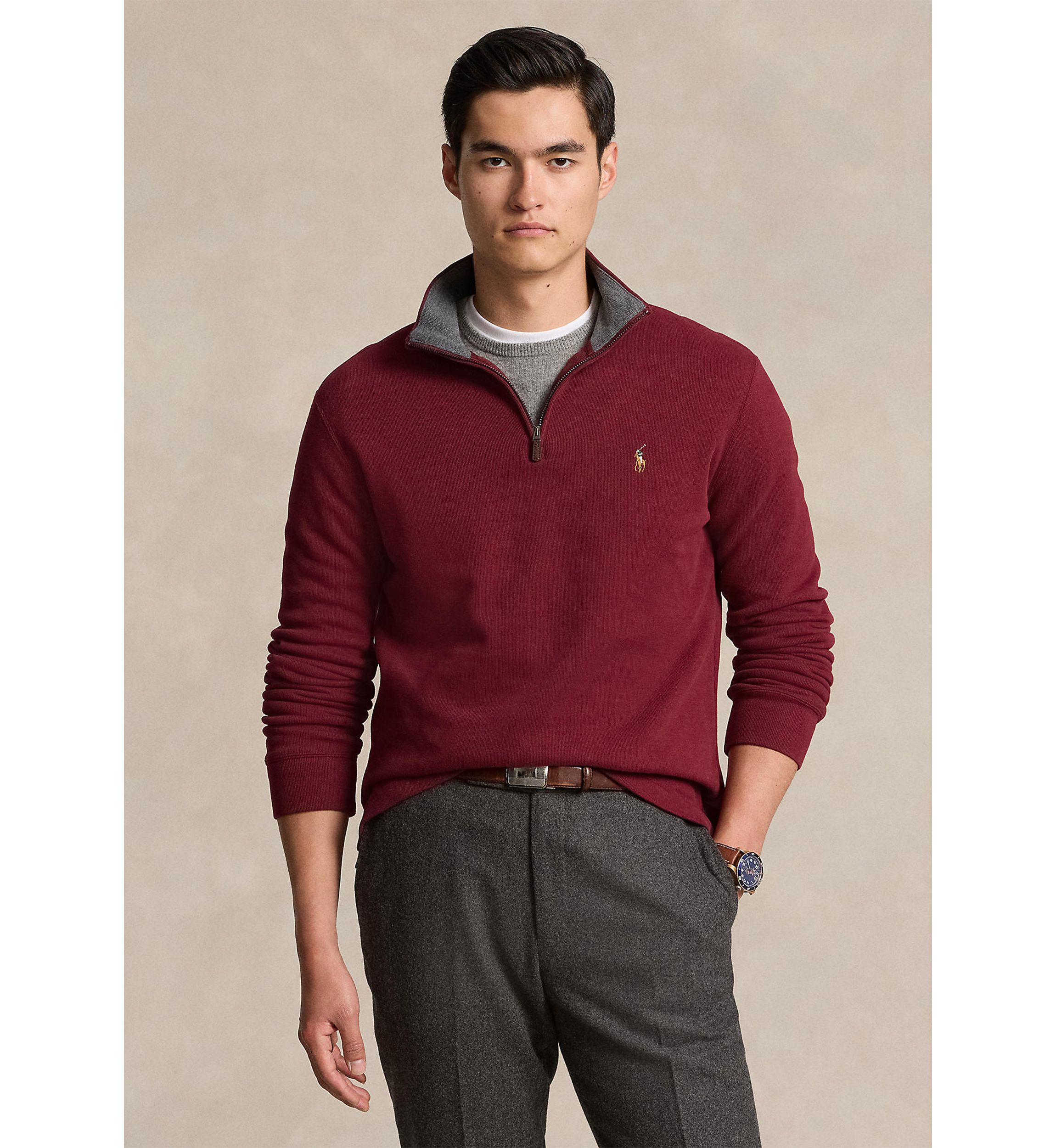 Estate Rib Quarter Zip Pullover Sweatshirt