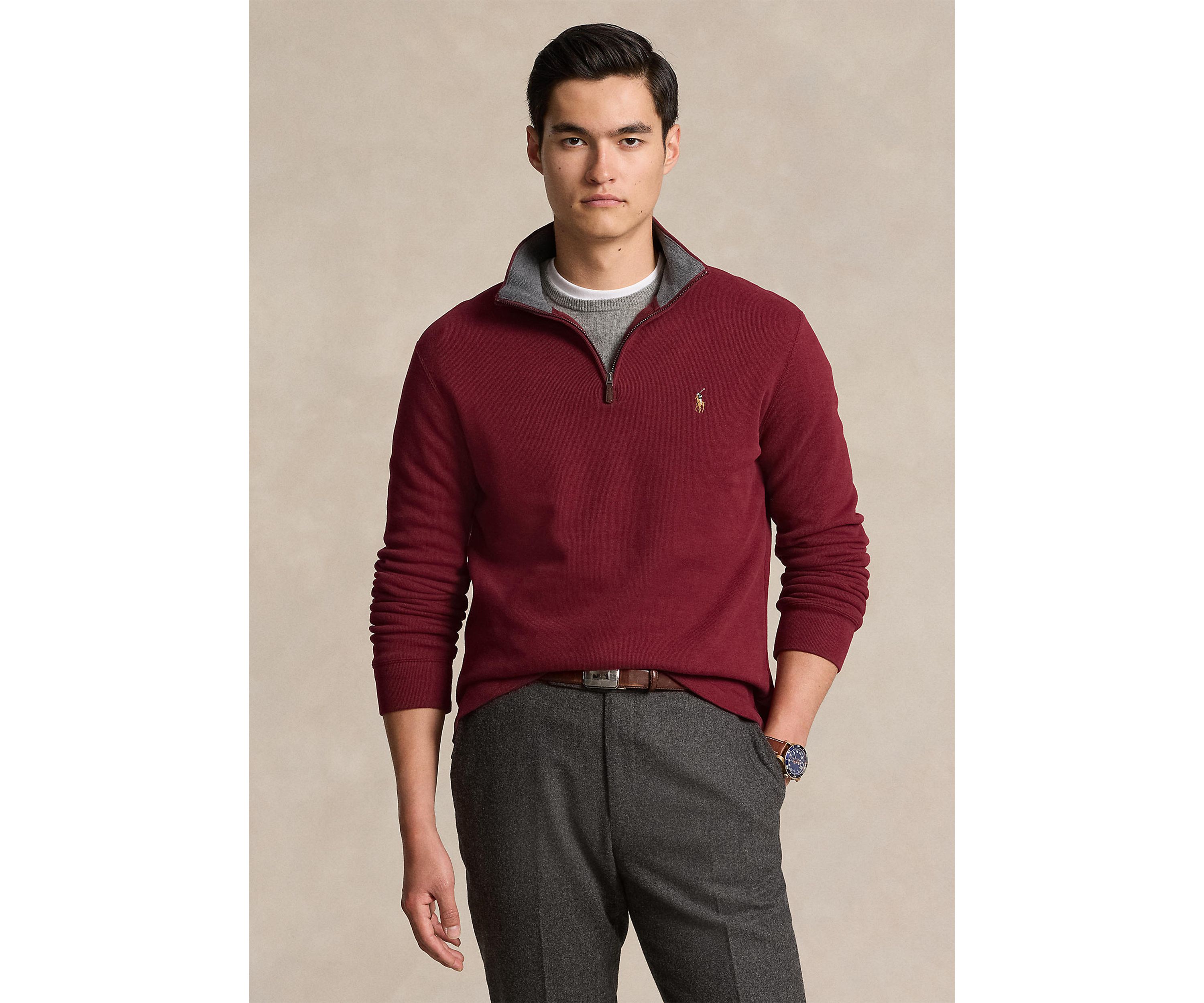 Estate Rib Quarter Zip Pullover Sweatshirt