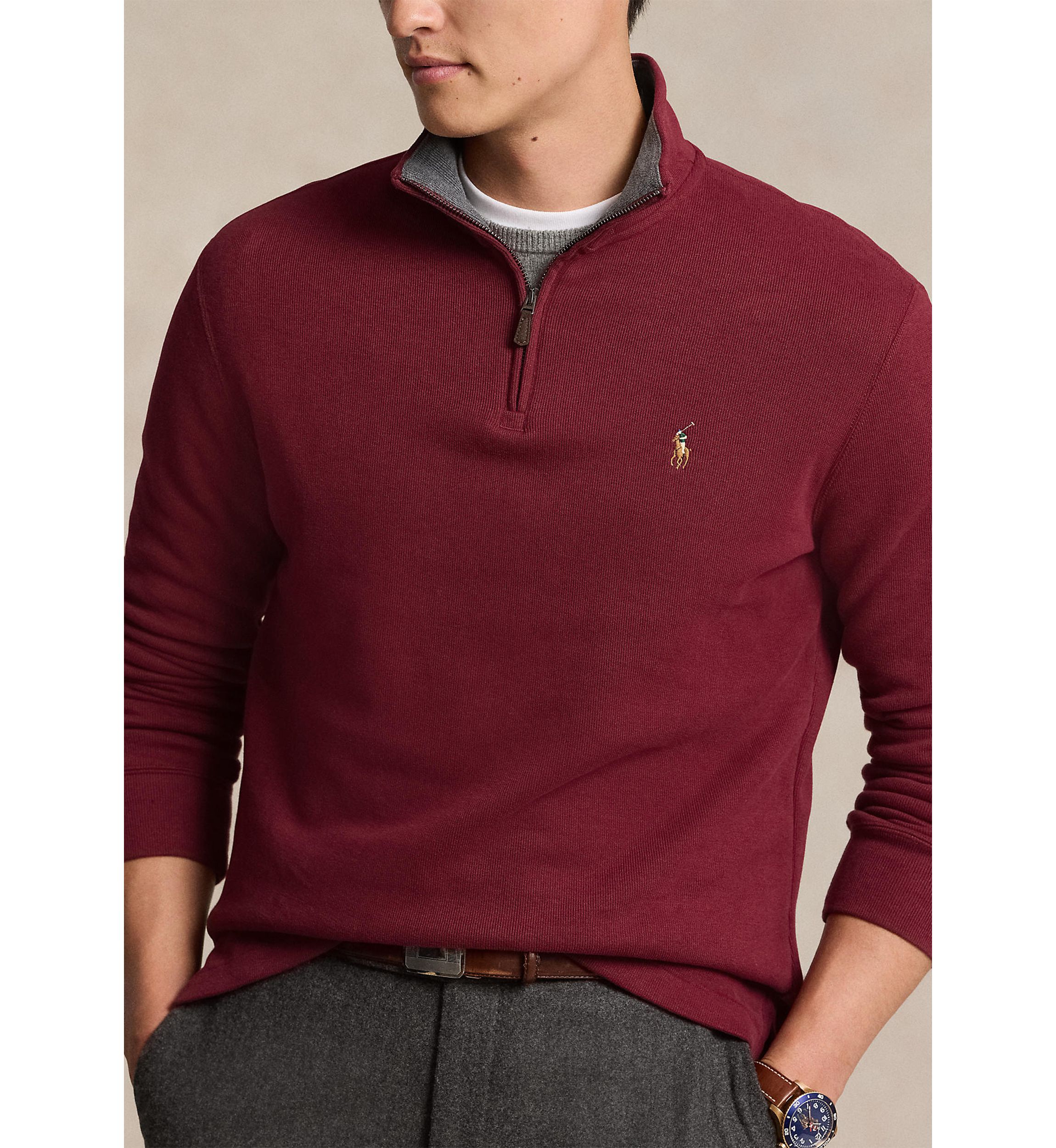 Estate Rib Quarter Zip Pullover Sweatshirt