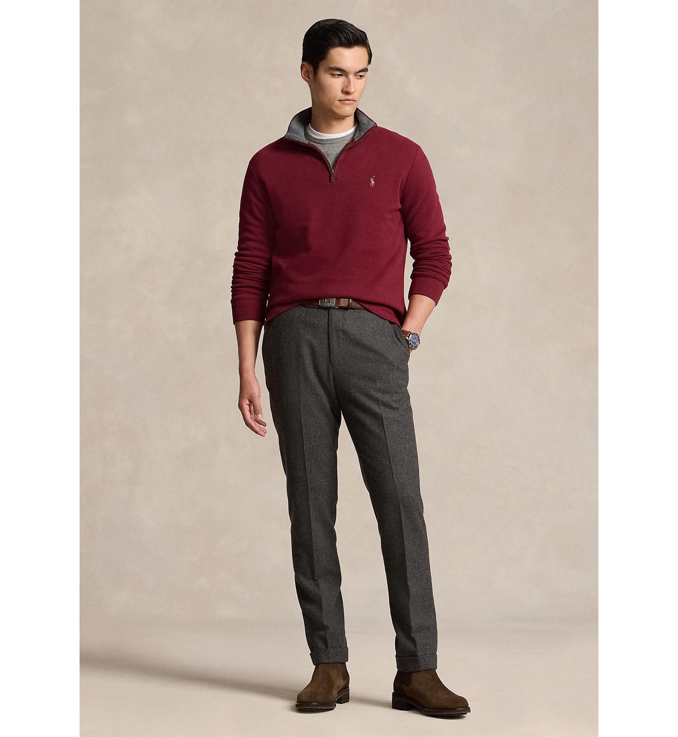 Estate Rib Quarter Zip Pullover Sweatshirt