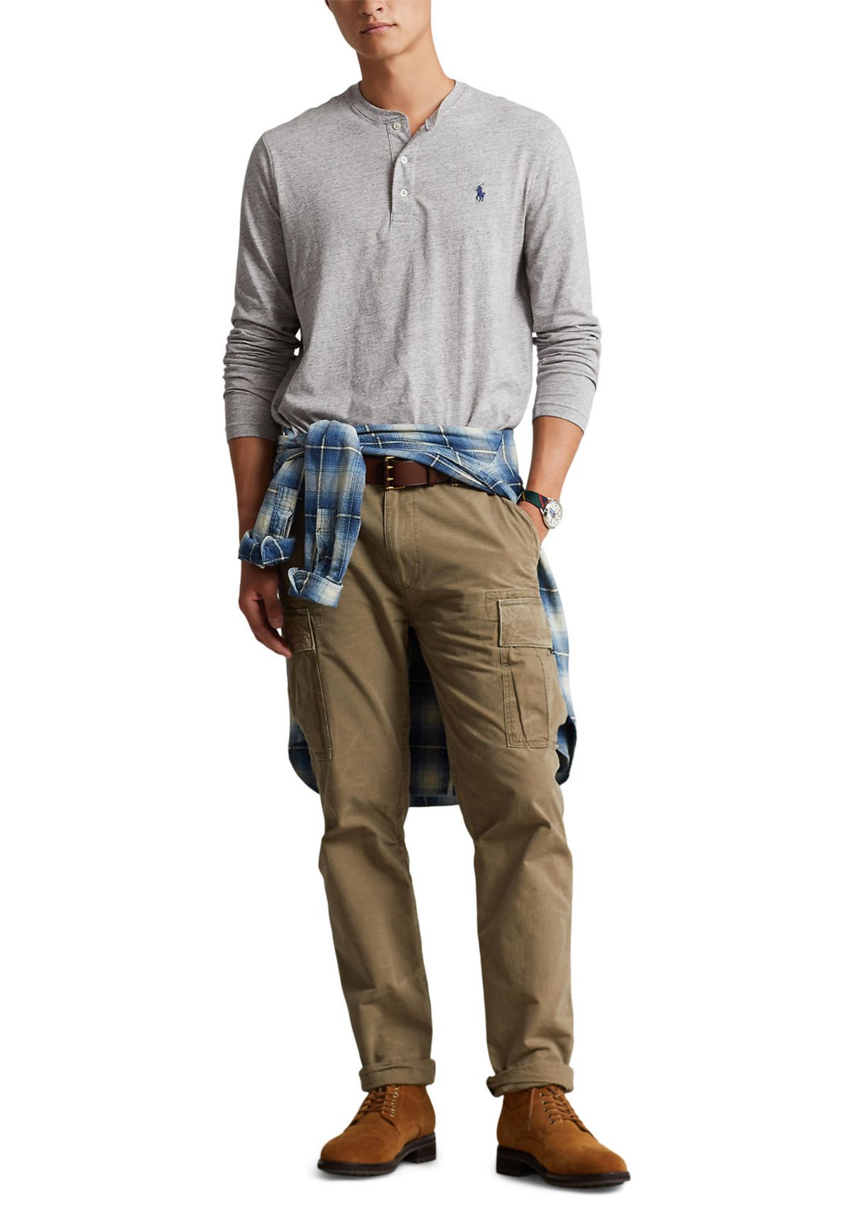 Slub Jersey Henley Shirt