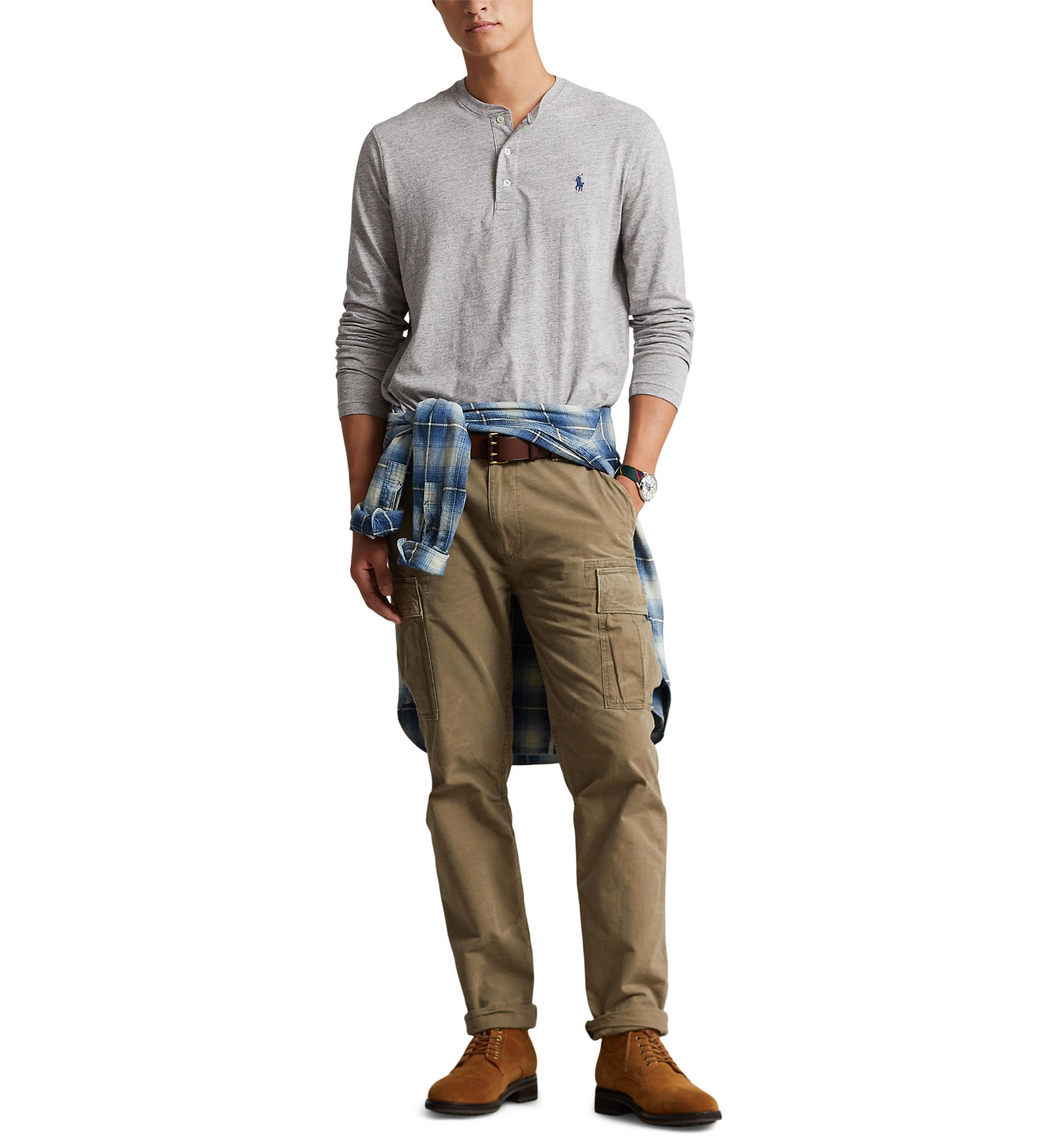 Slub Jersey Henley Shirt