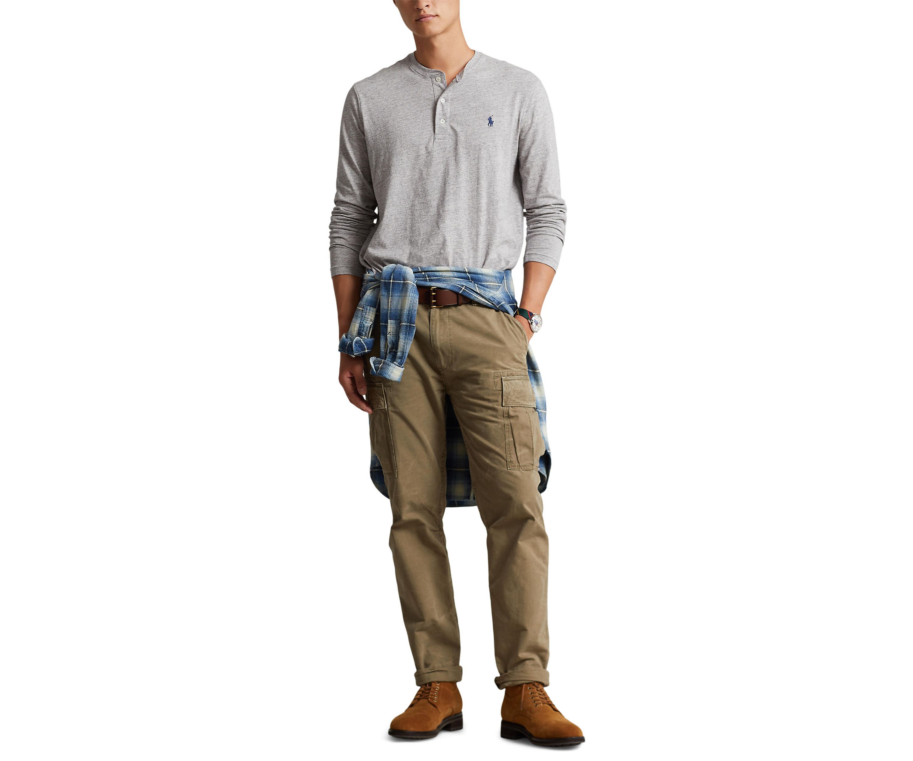 Slub Jersey Henley Shirt