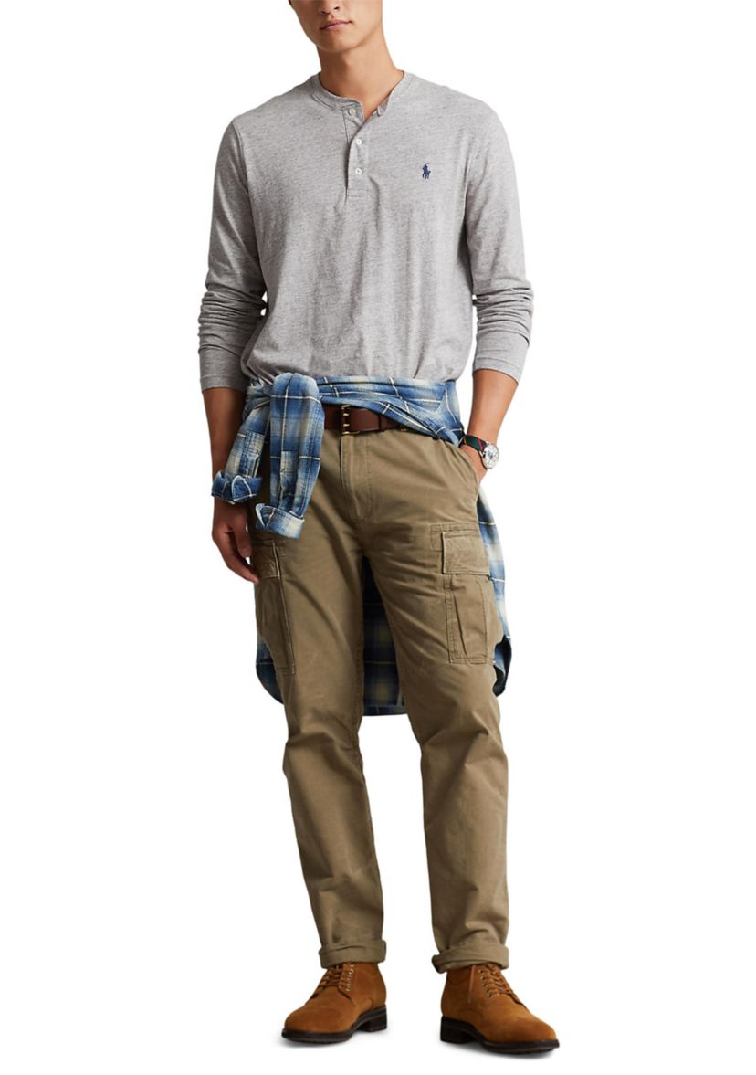 Slub Jersey Henley Shirt
