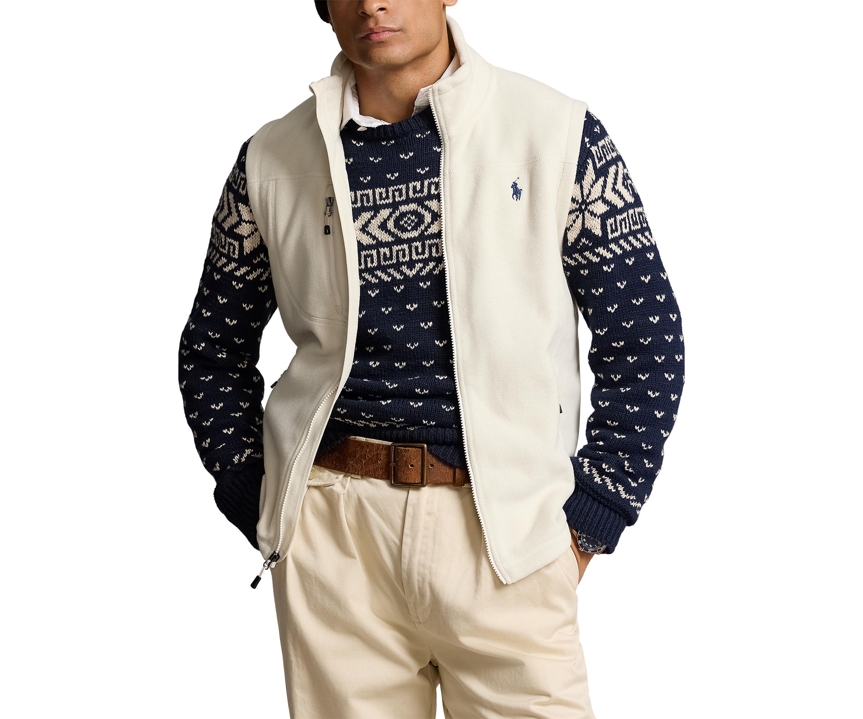 Brushed Fleece Full-Zip Vest