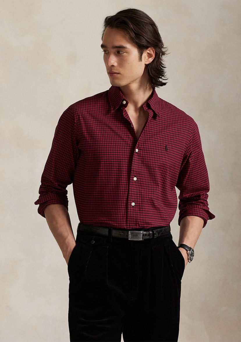 Classic Fit Plaid Twill Shirt