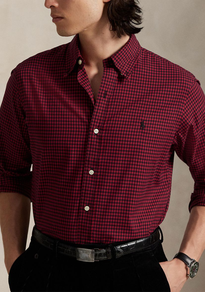 Classic Fit Plaid Twill Shirt