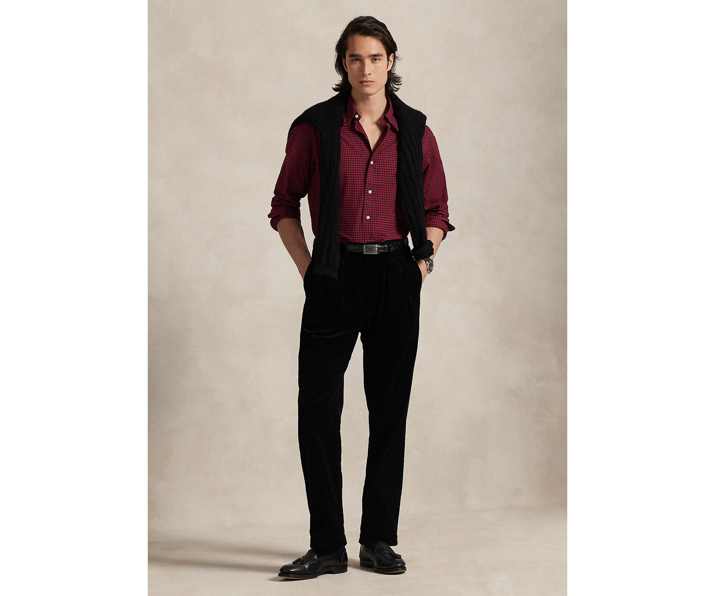 Classic Fit Plaid Twill Shirt