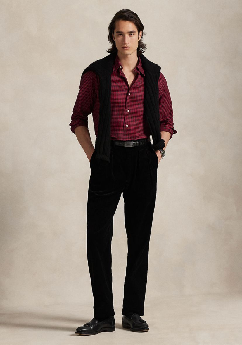 Classic Fit Plaid Twill Shirt