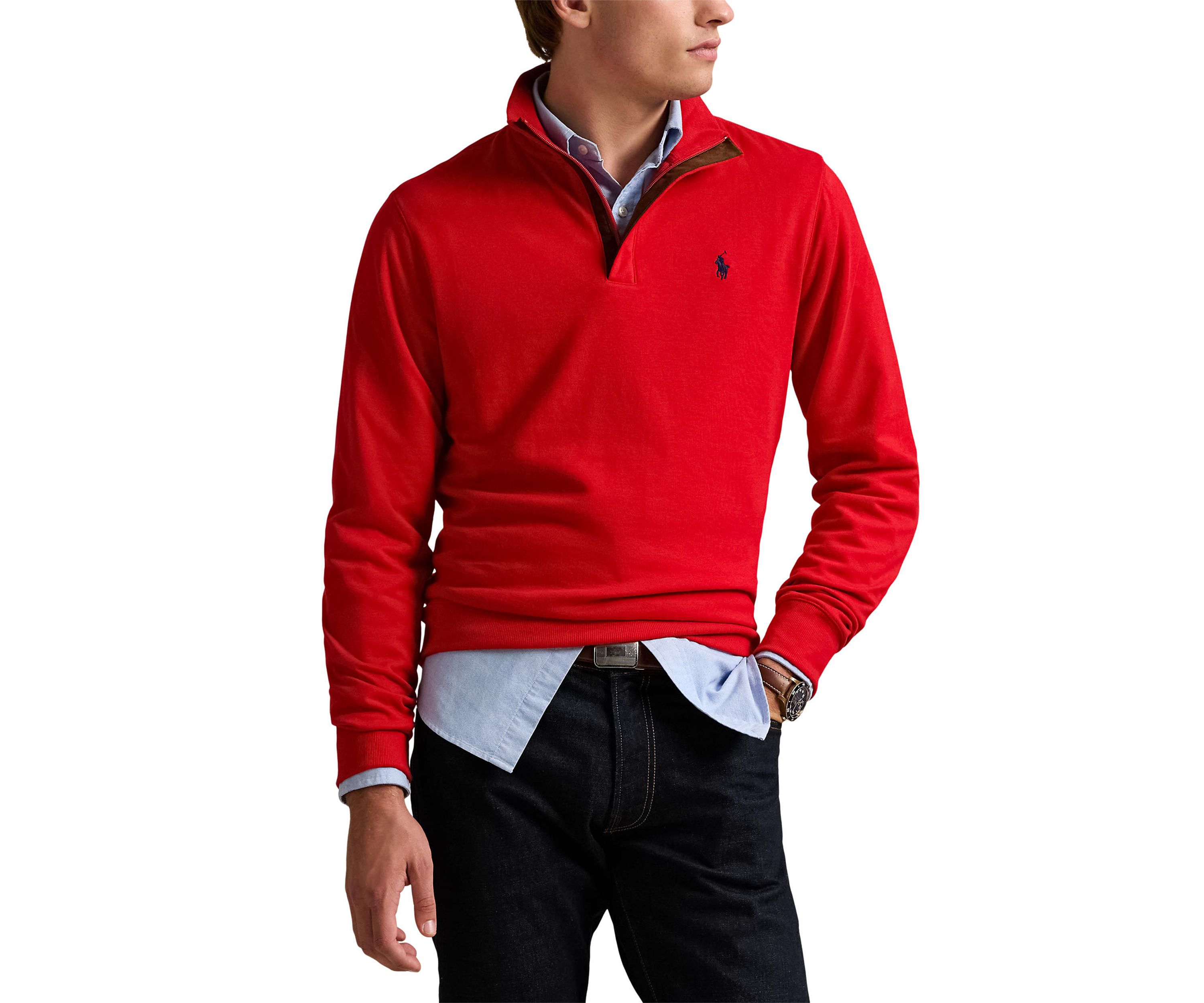Luxury Jersey Quarter-Zip Pullover