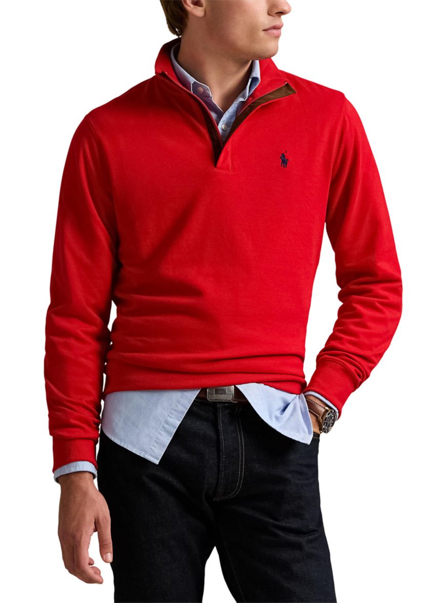 Luxury Jersey Quarter-Zip Pullover
