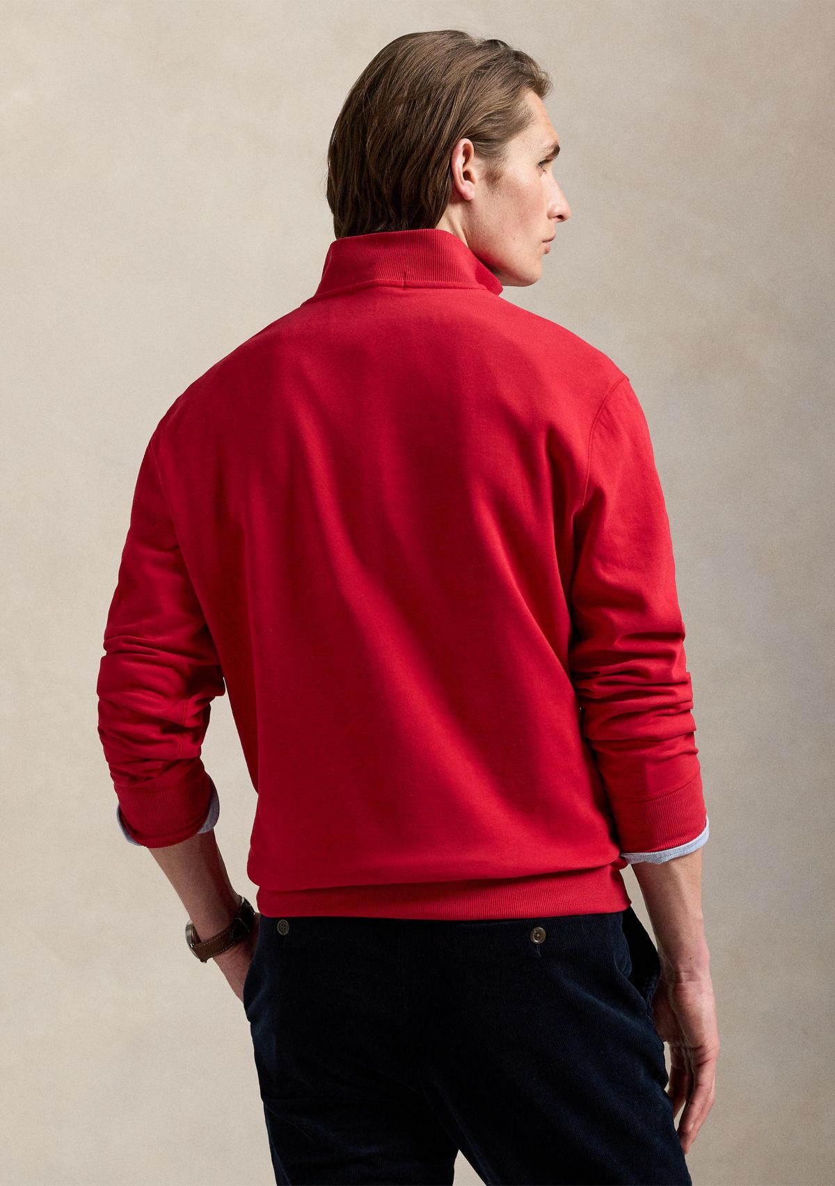 Luxury Jersey Quarter-Zip Pullover