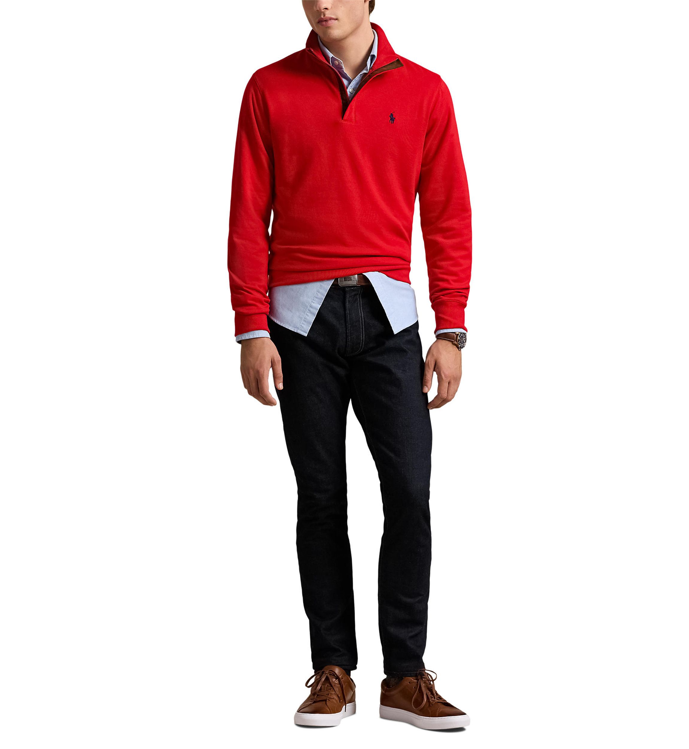 Luxury Jersey Quarter-Zip Pullover