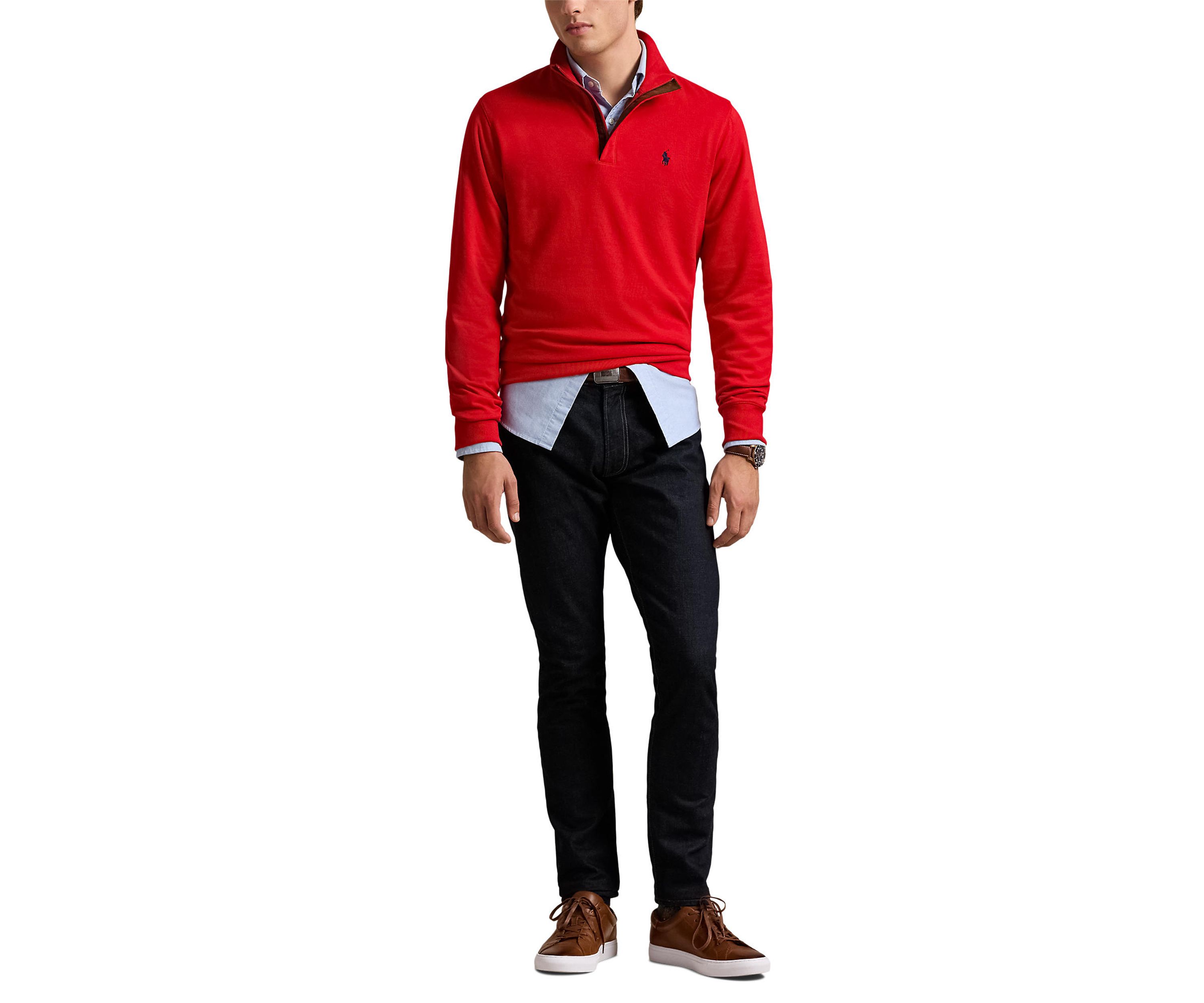 Luxury Jersey Quarter-Zip Pullover